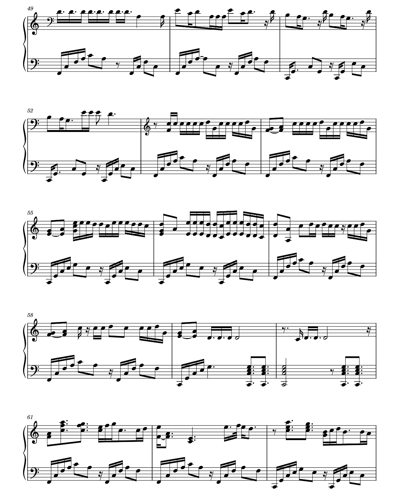 Love Galore sheet music 4