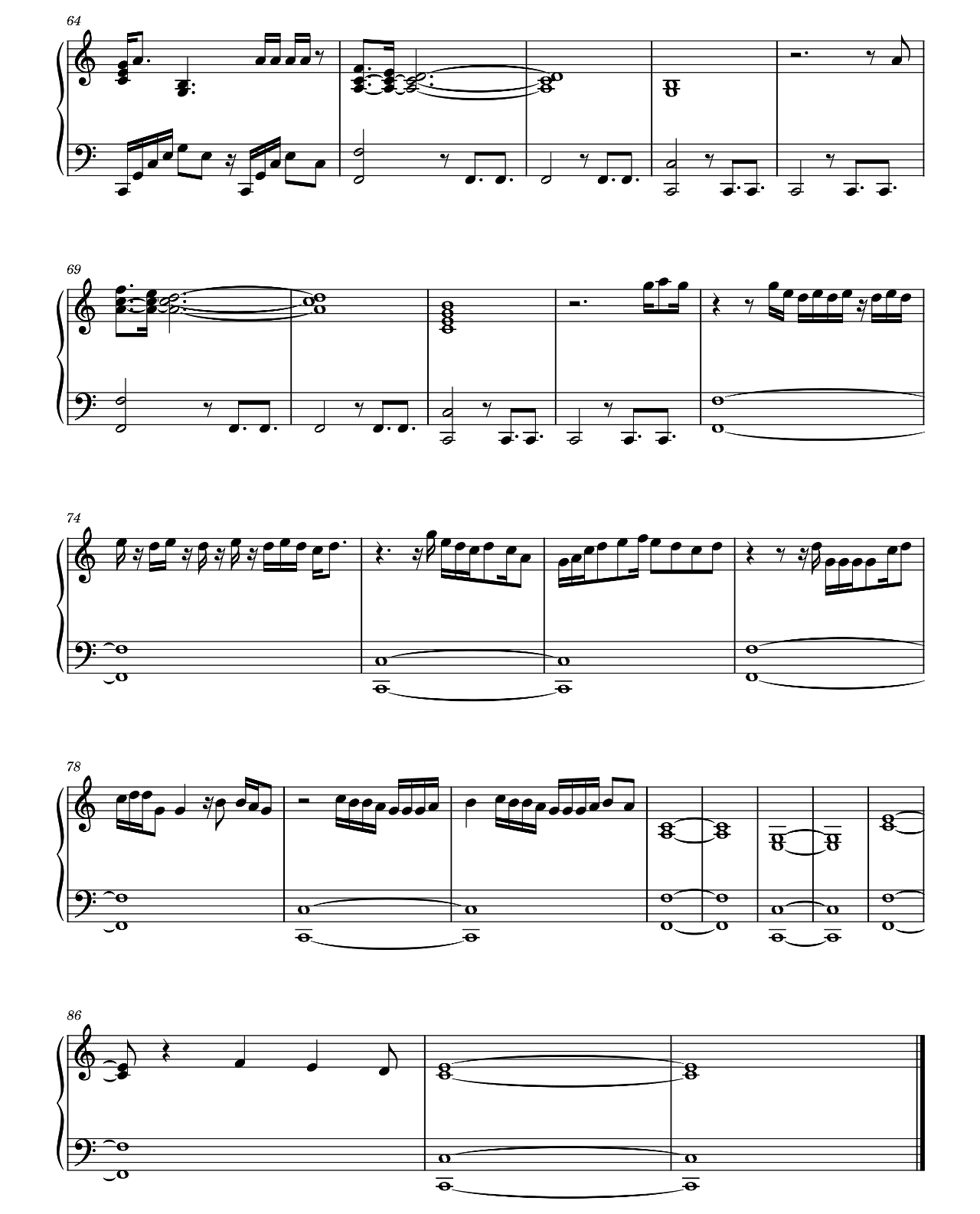 Love Galore sheet music 5