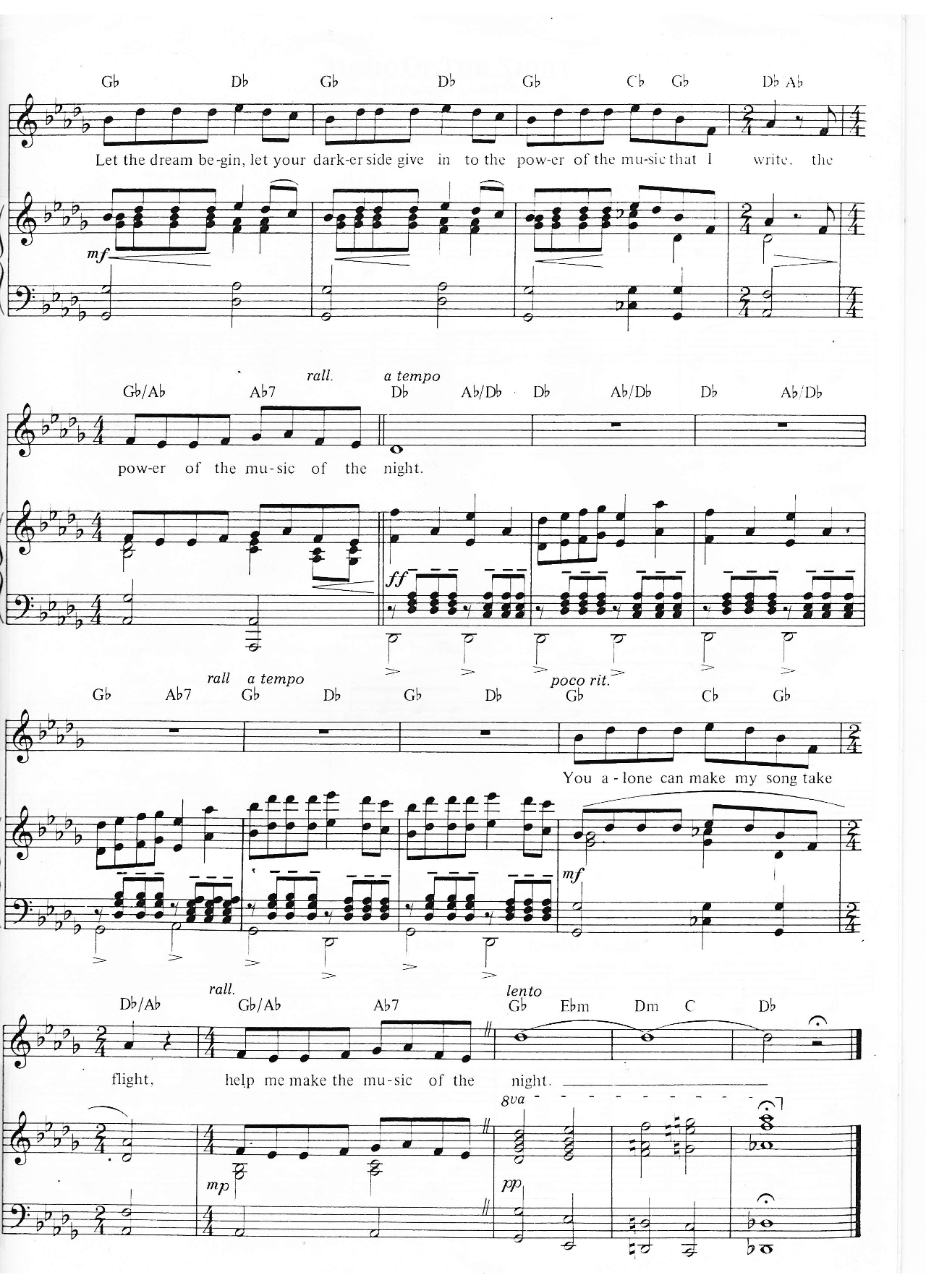 Music Of The Night sheet music 5