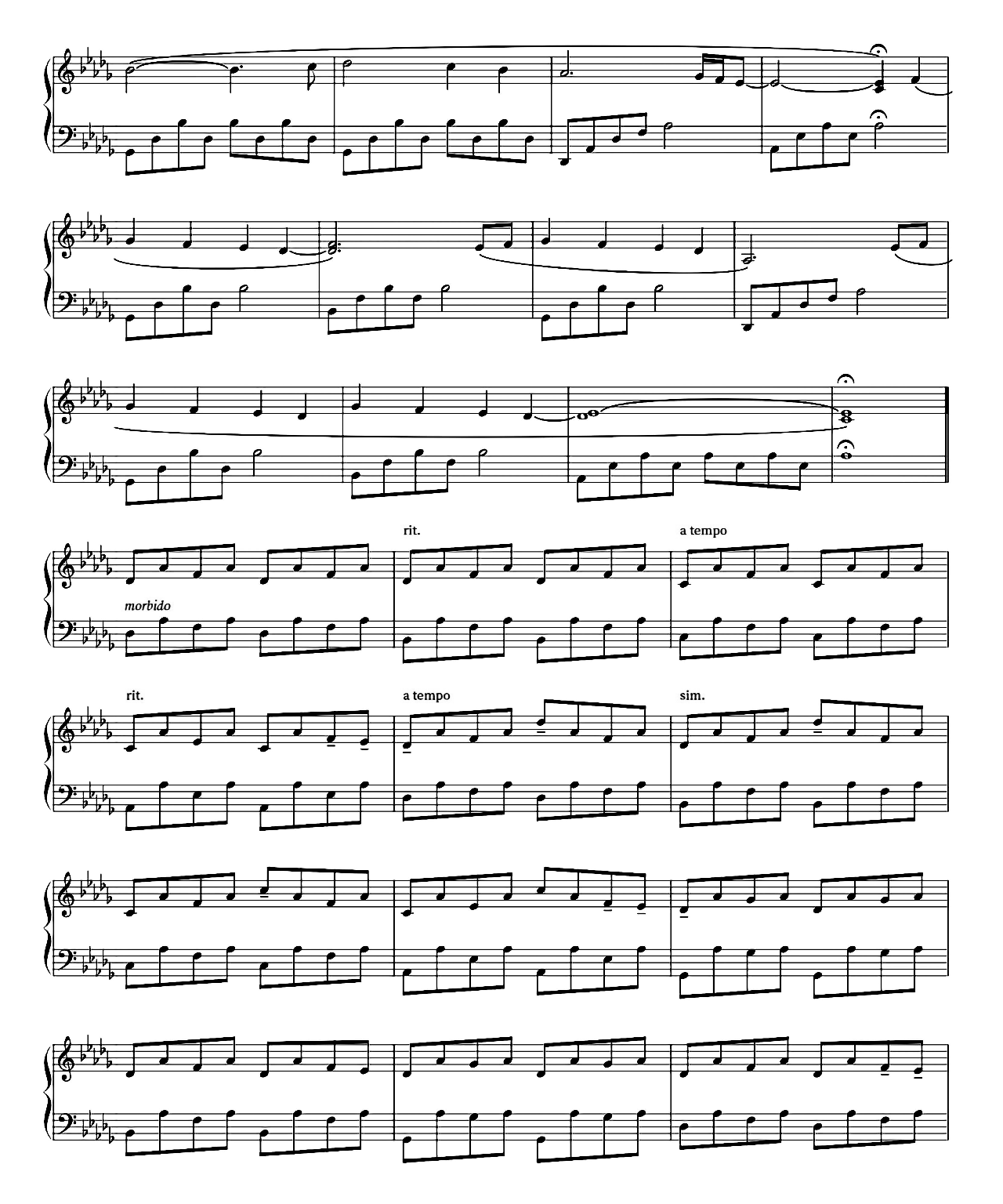 Natural Light sheet music 2