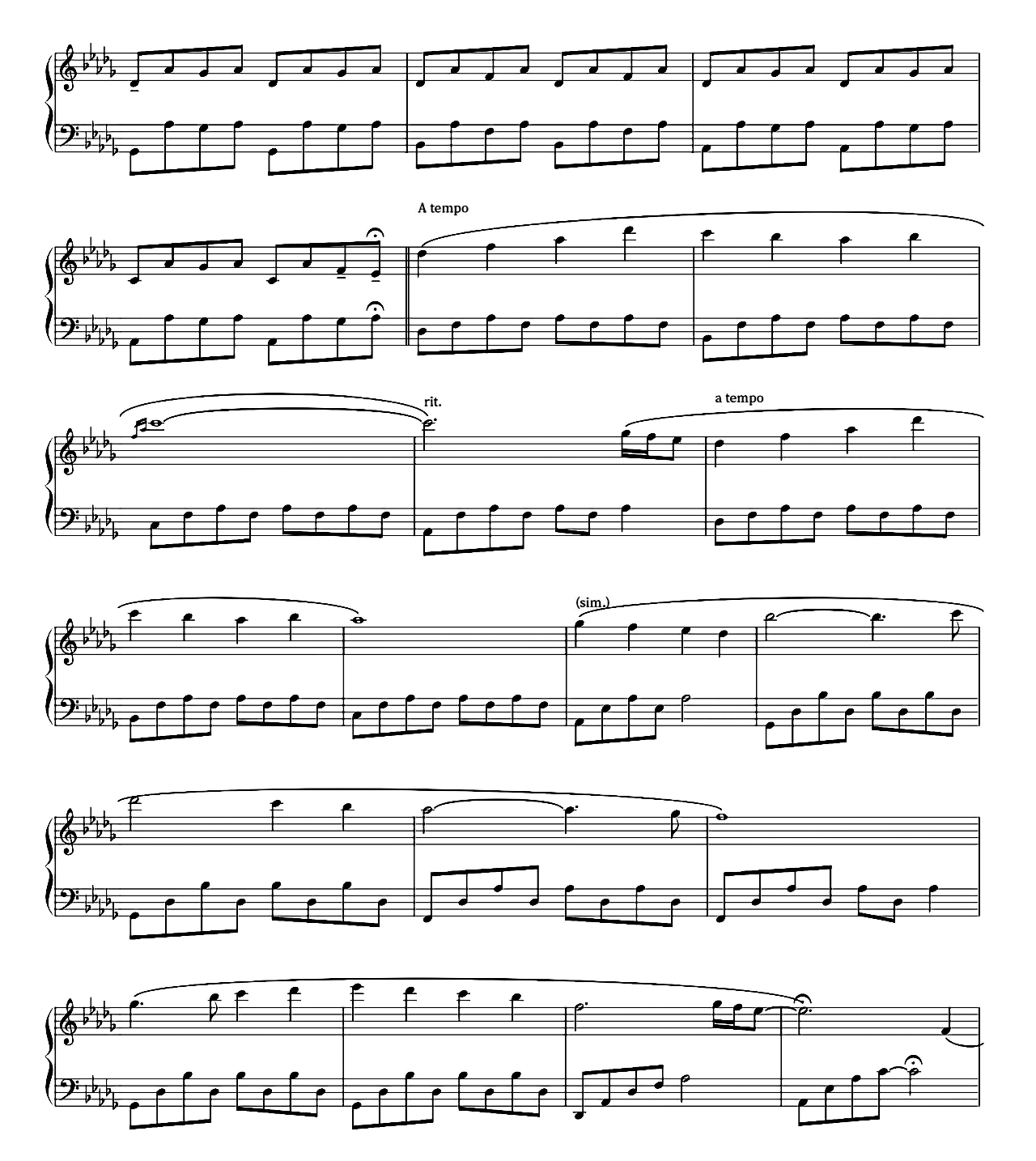 Natural Light sheet music 3