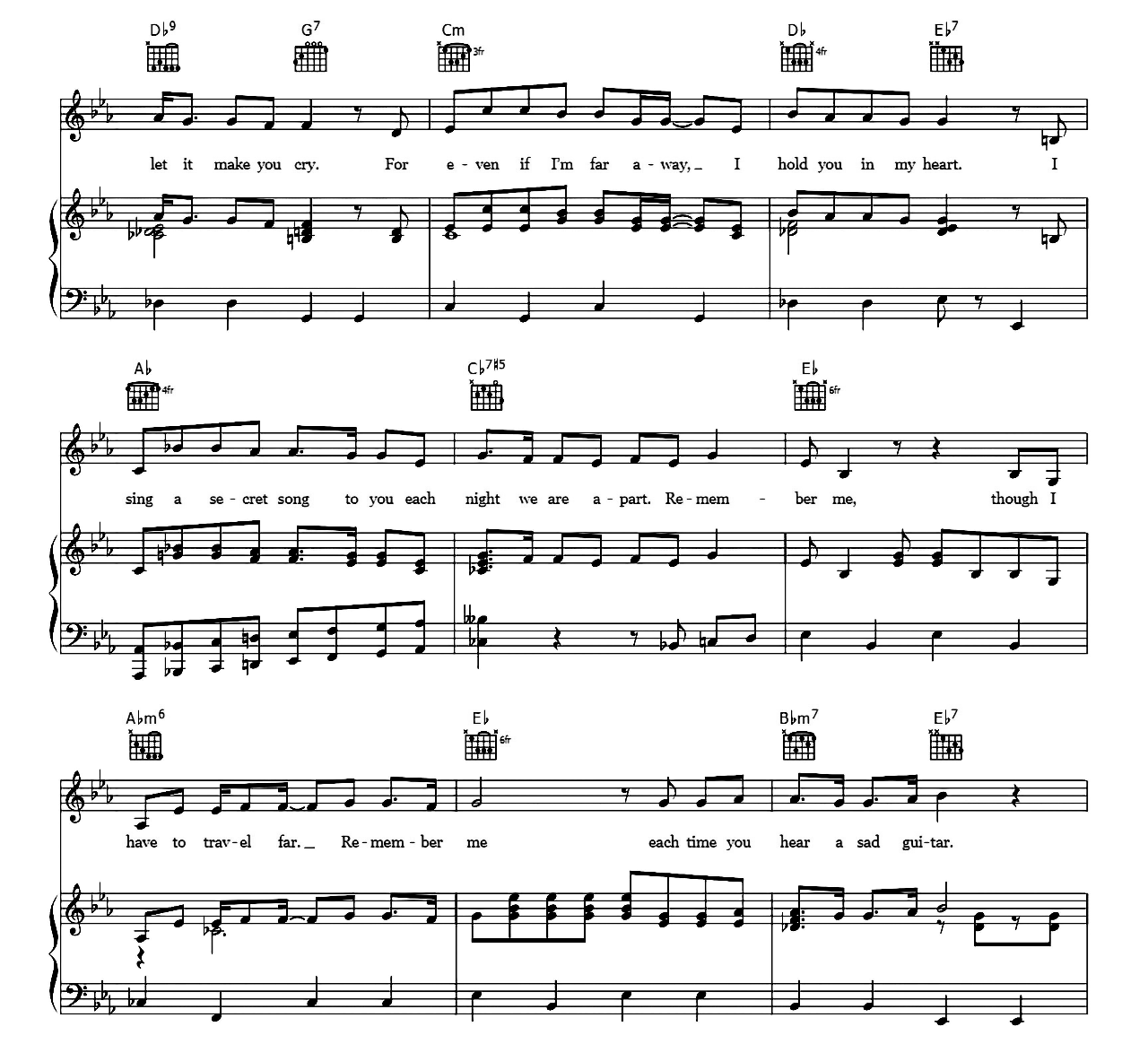 Remember Me (from Coco) sheet music 4