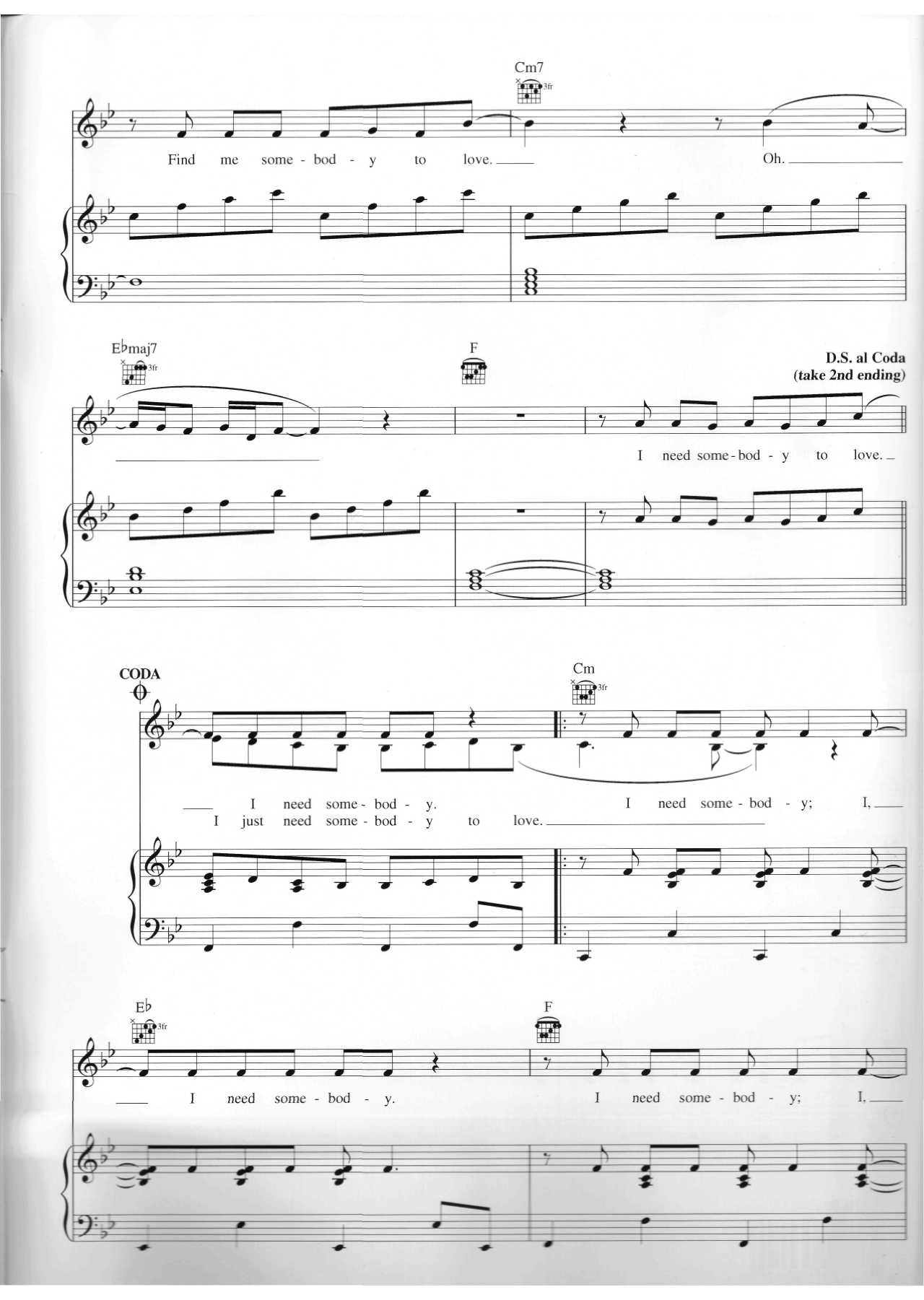 Somebody To Love sheet music 6