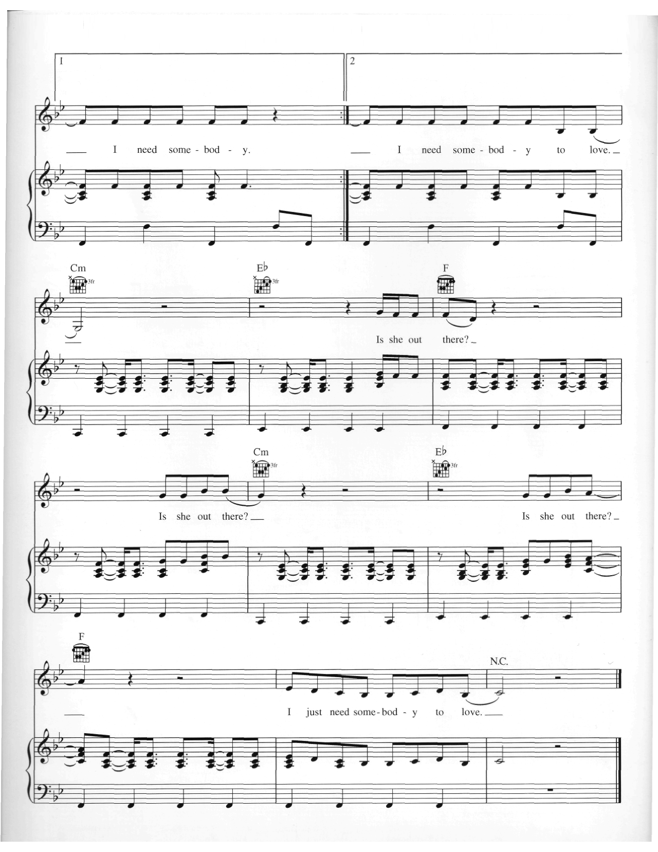 Somebody To Love sheet music 7