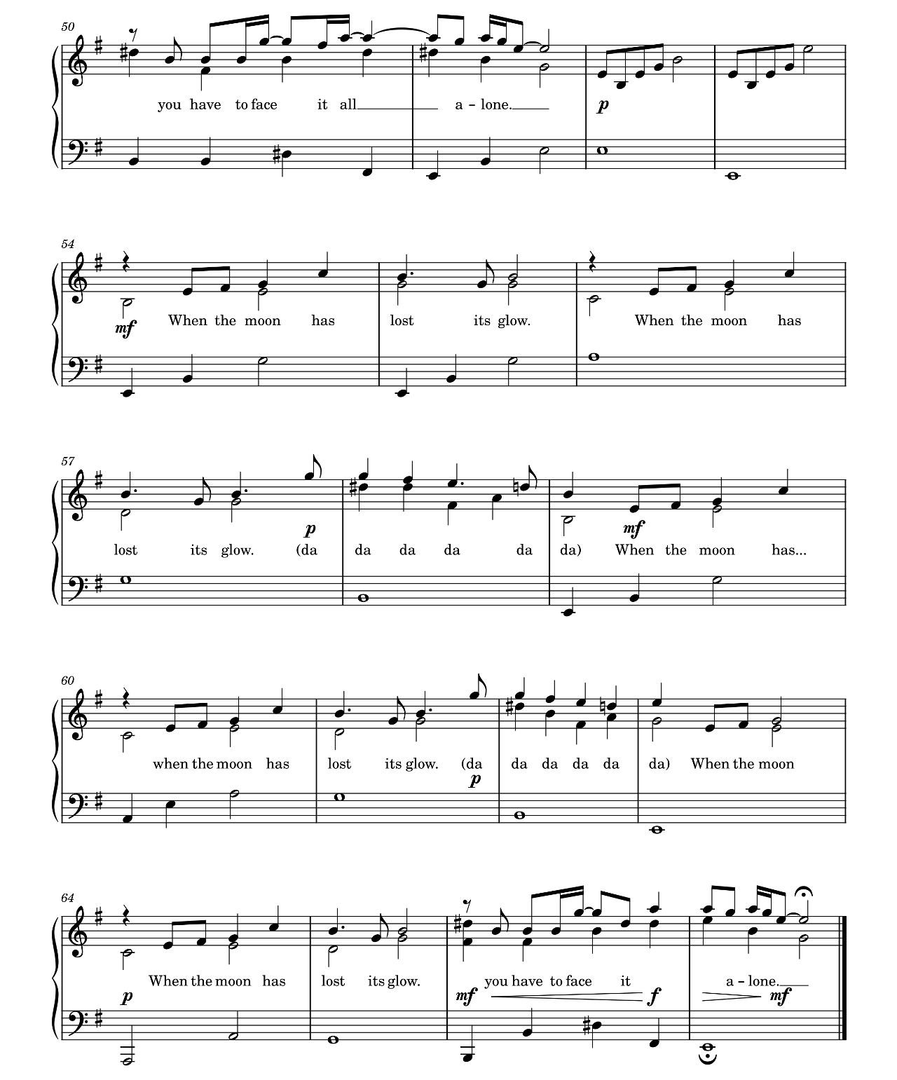 Face It Alone sheet music 4