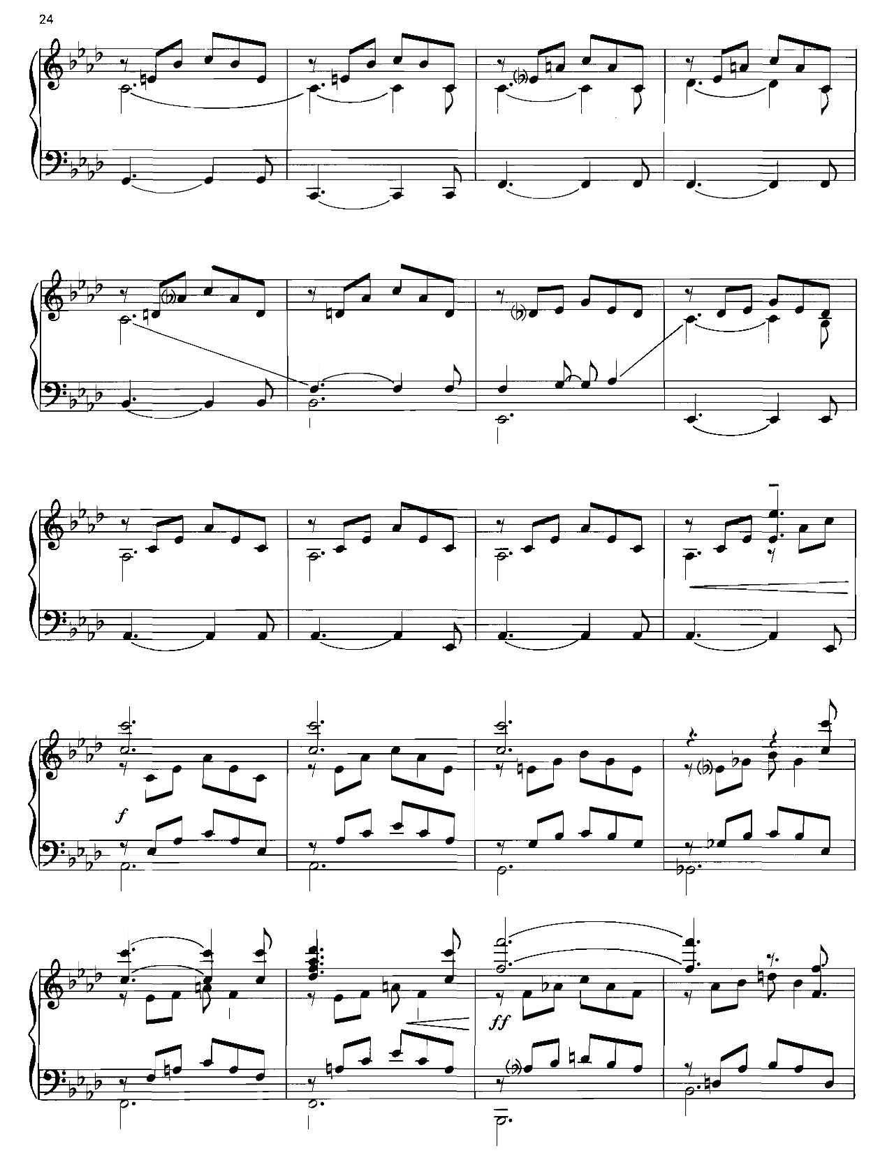 Liebestraum sheet music 2