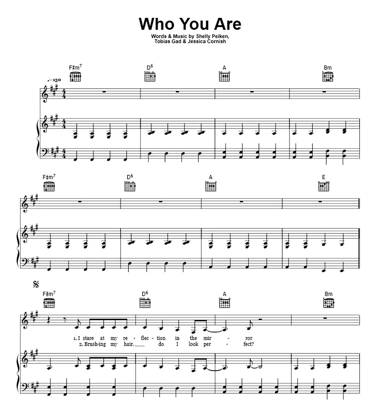 Who You Are sheet music
