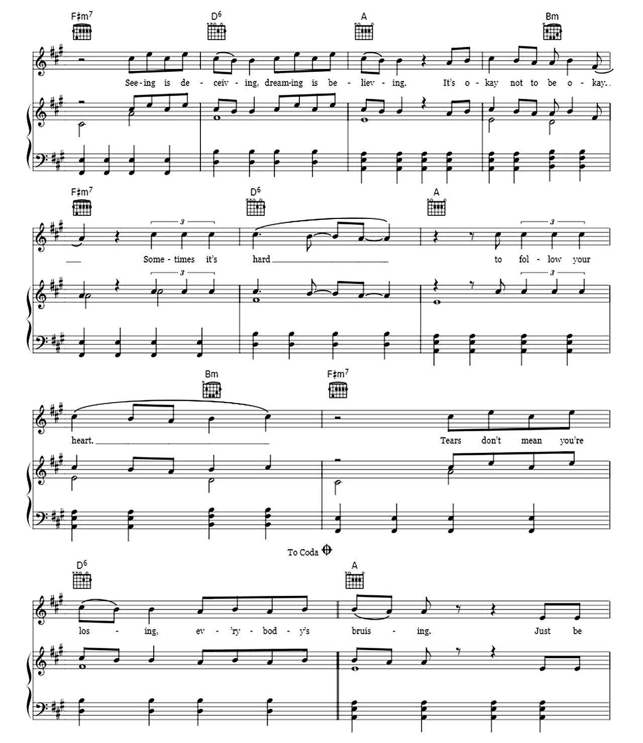 Who You Are sheet music 3