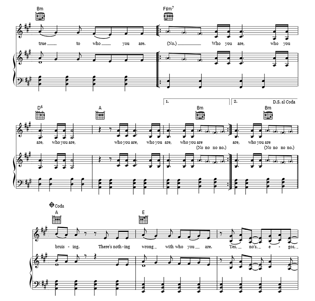 Who You Are sheet music 4