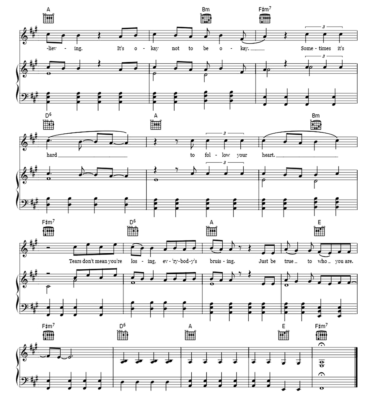 Who You Are sheet music 7