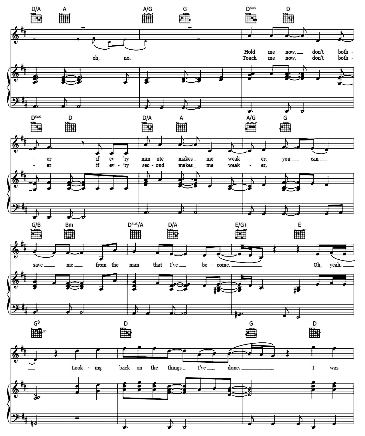 Shape Of My Heart sheet music 2