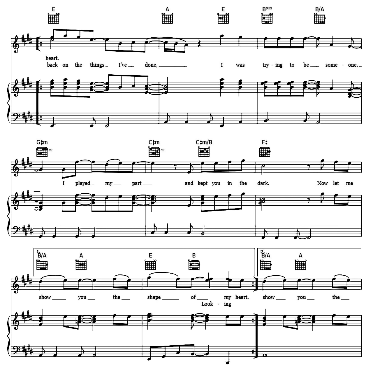 Shape Of My Heart sheet music 5