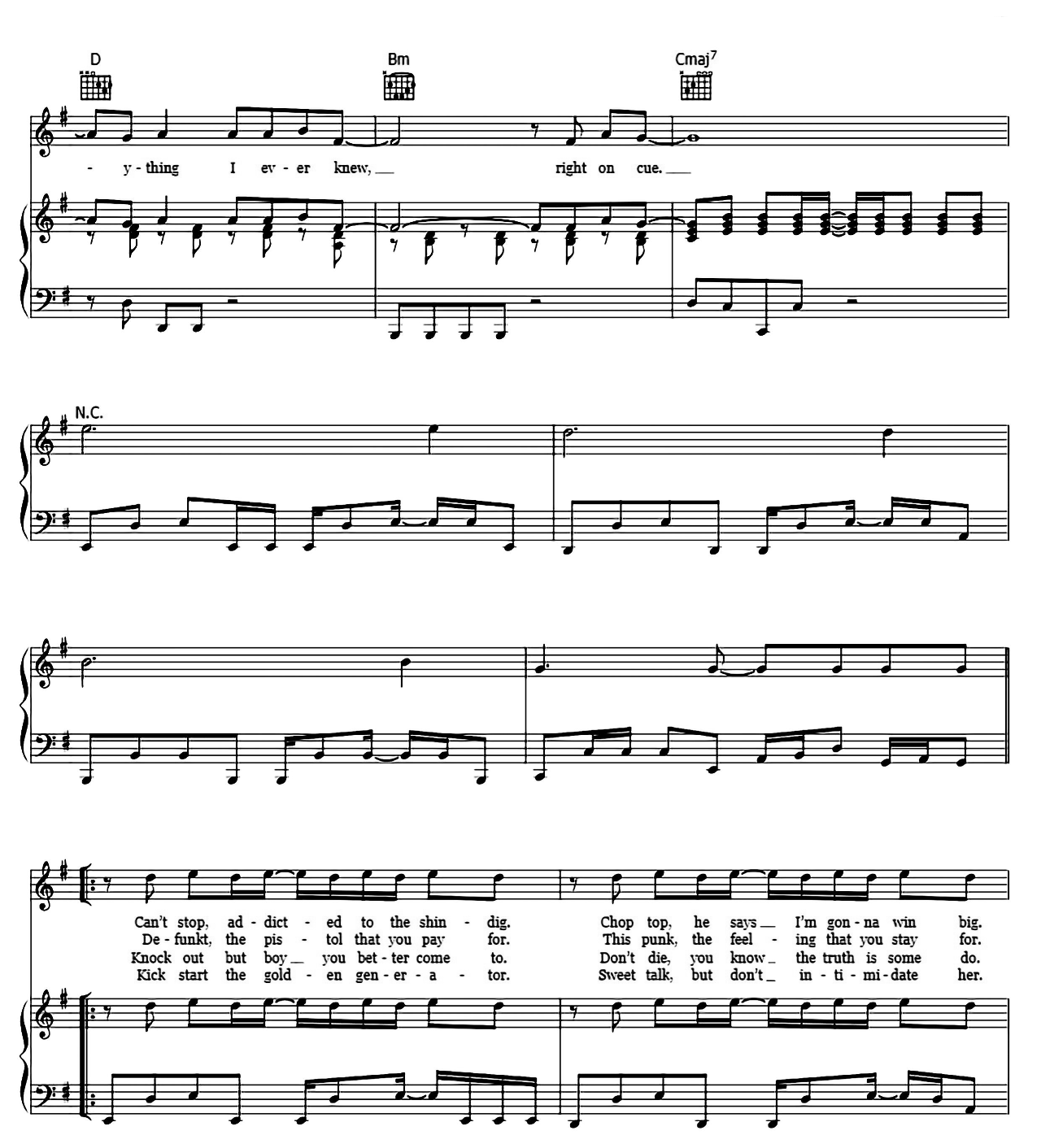 Can't Stop sheet music 6