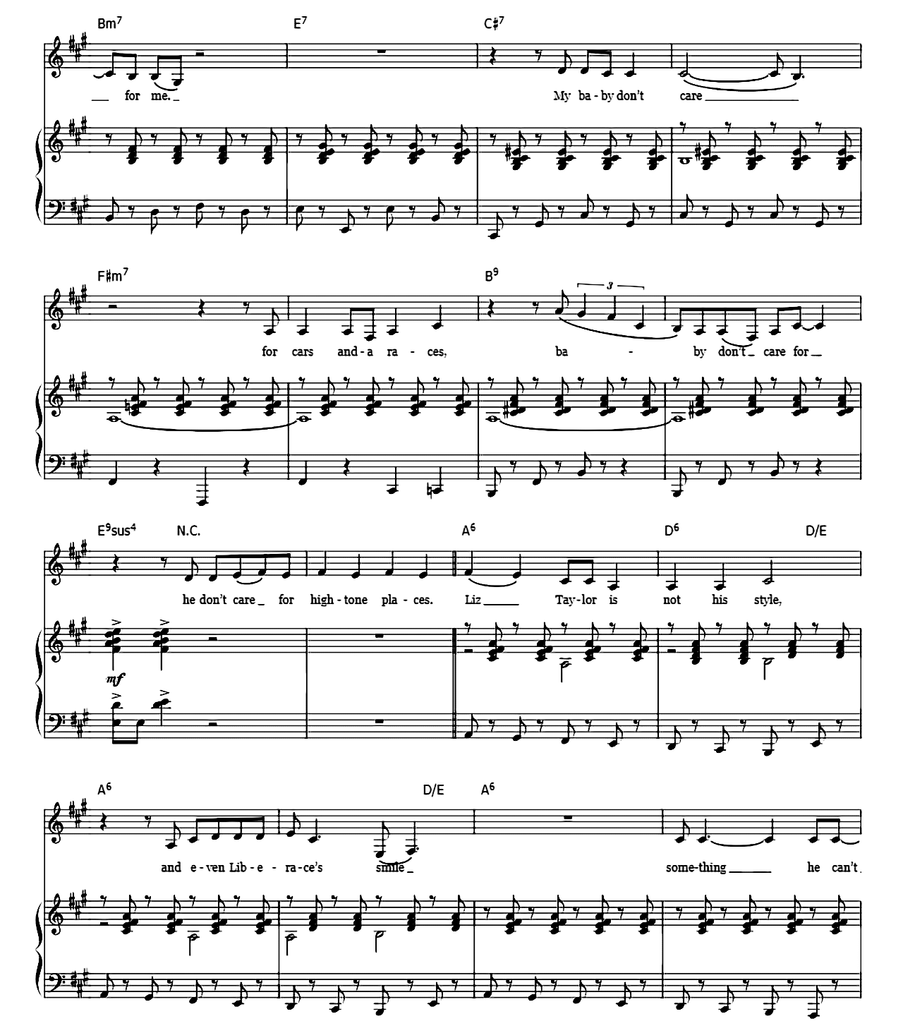 My Baby Just Cares For Me sheet music 8