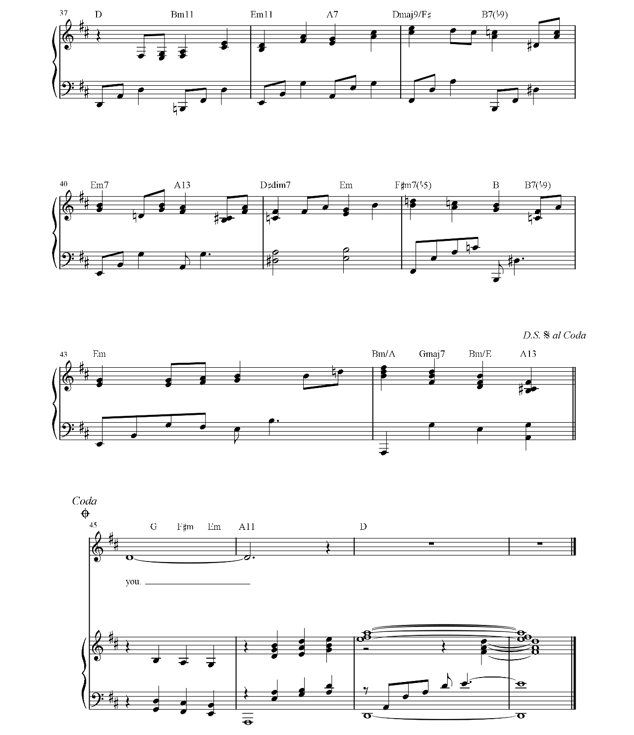 When I Fall In Love sheet music 4