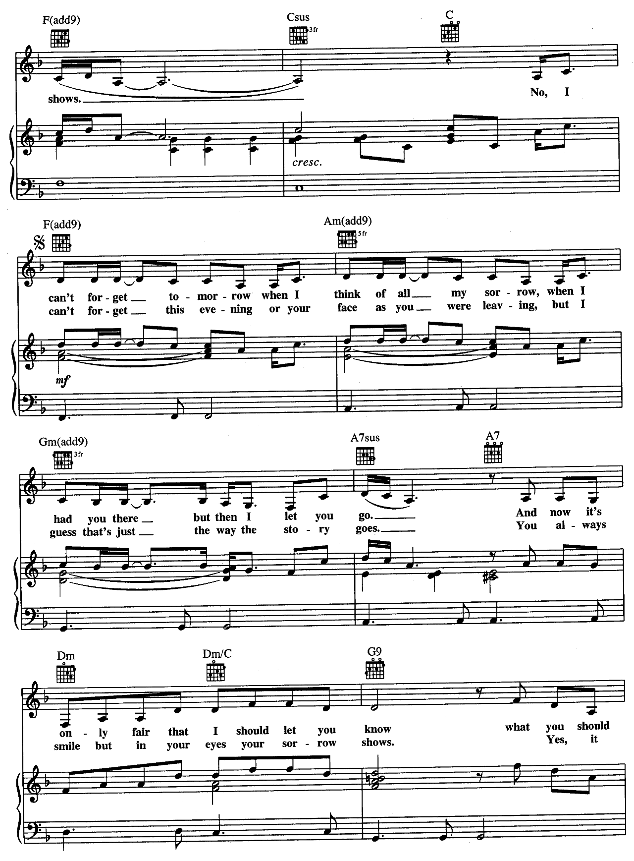 Without You sheet music 2