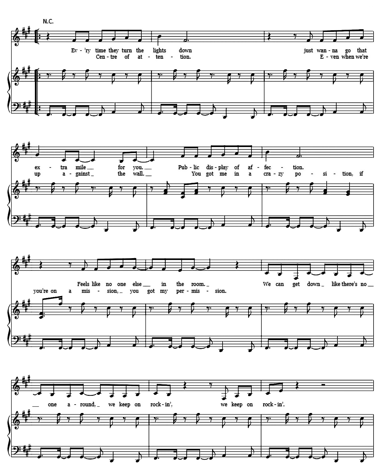 Gimme More sheet music 2