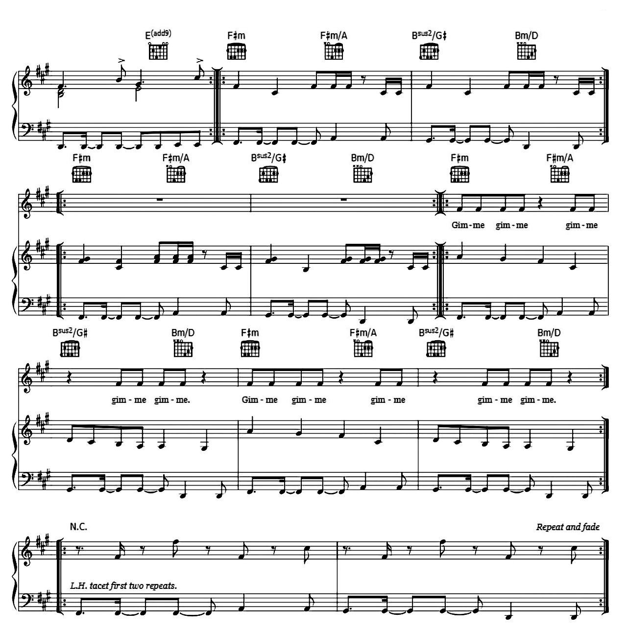 Gimme More sheet music 5