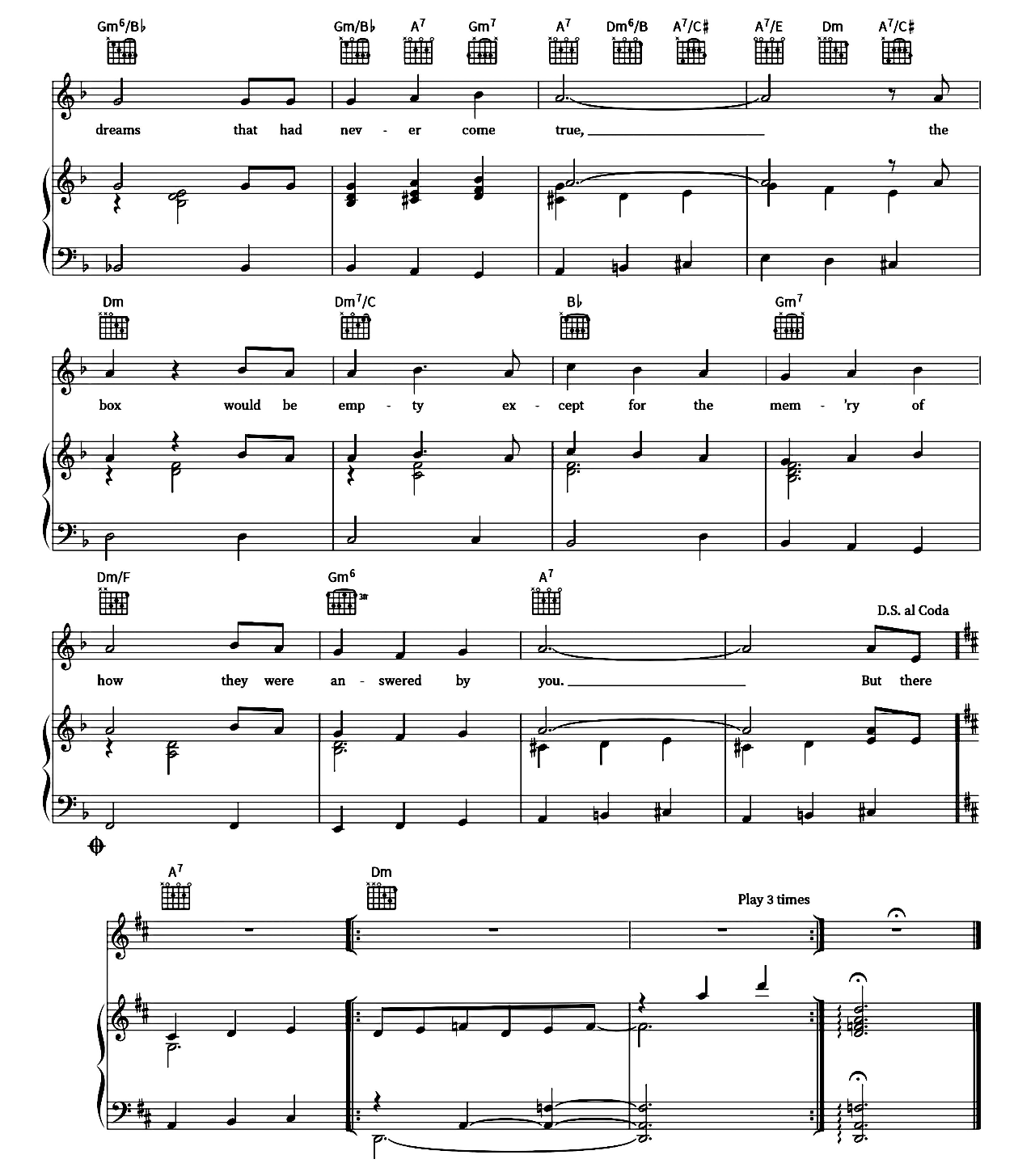 Time In A Bottle sheet music 4