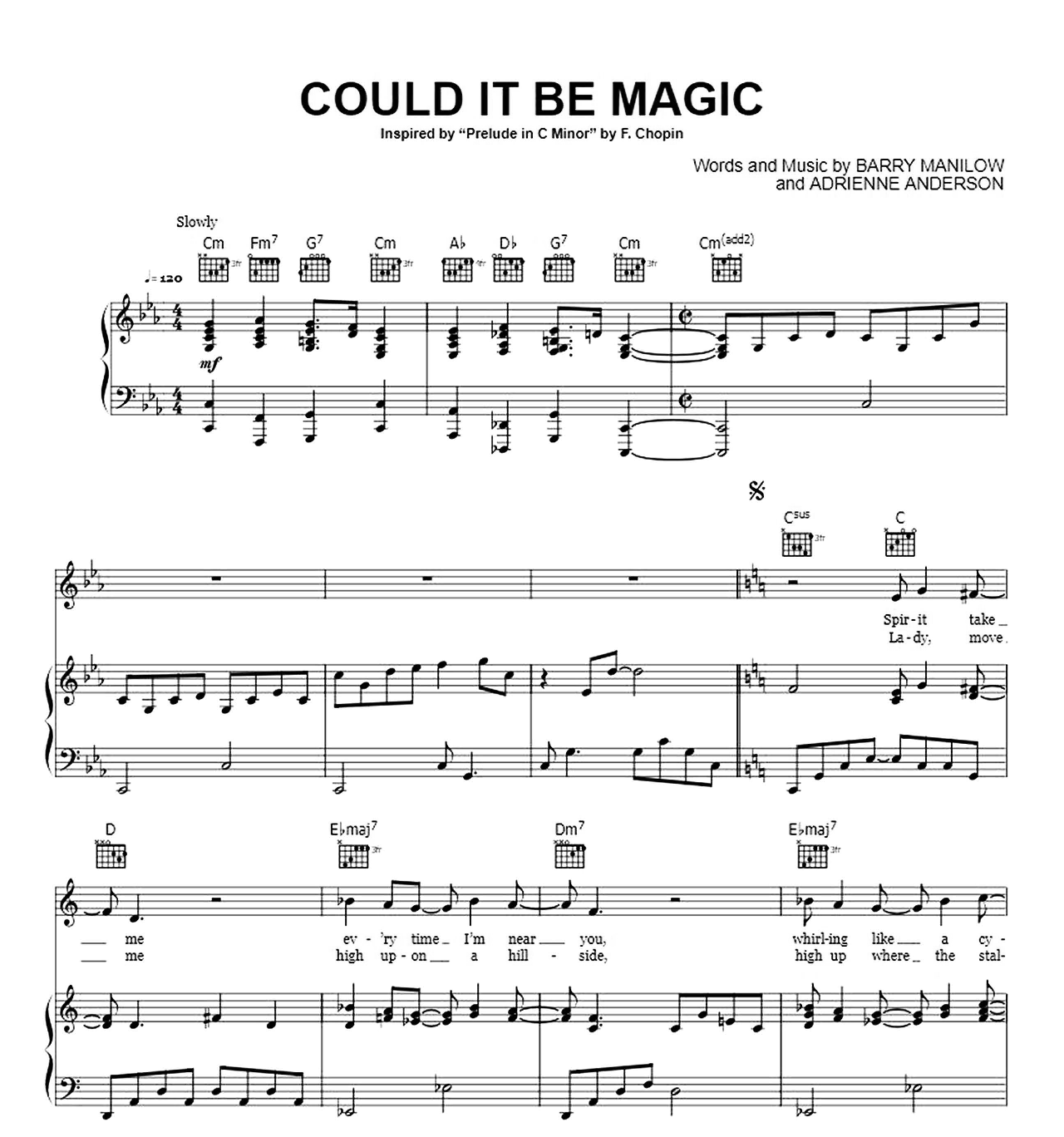 Could It Be Magic sheet music