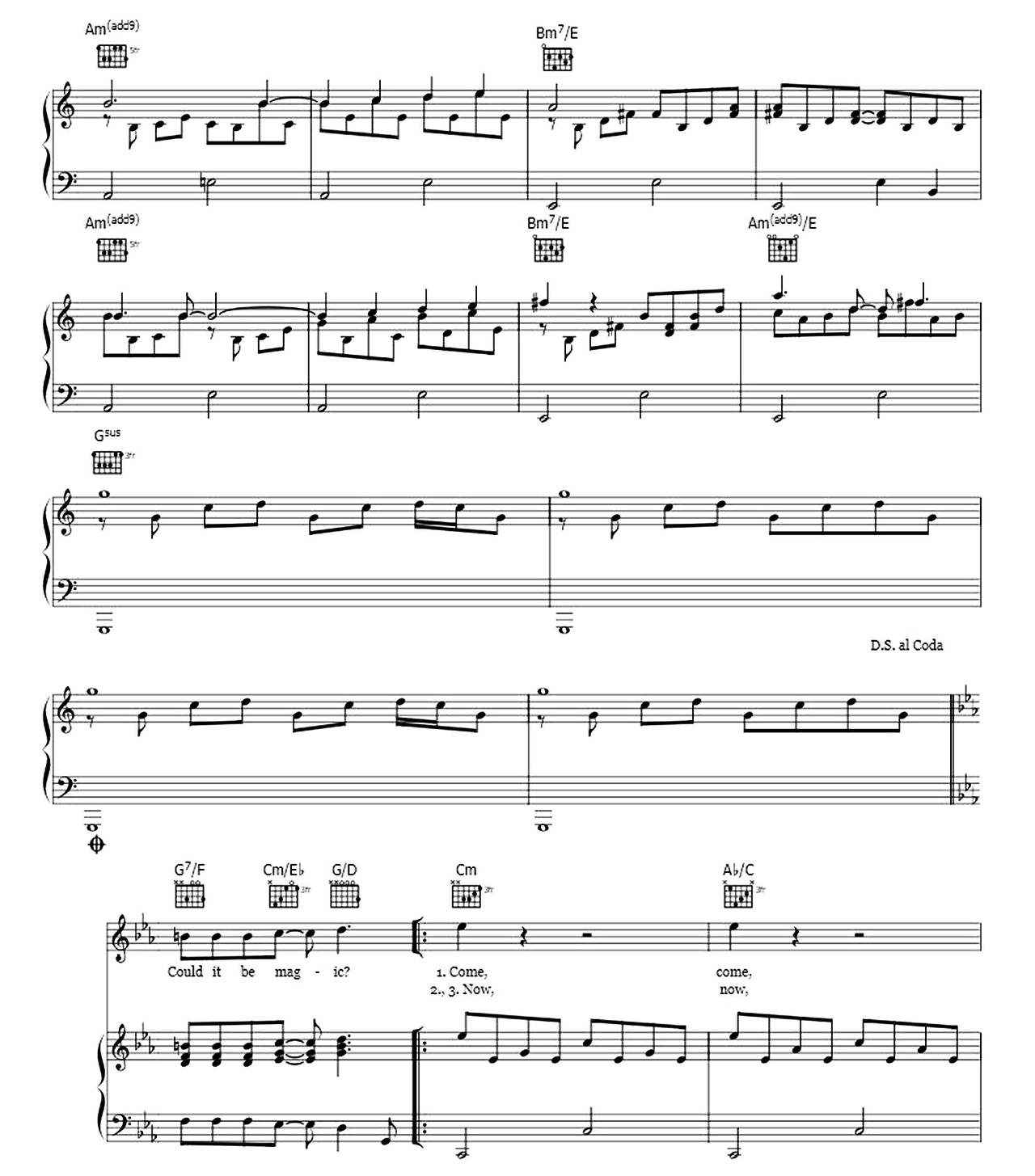 Could It Be Magic sheet music 4