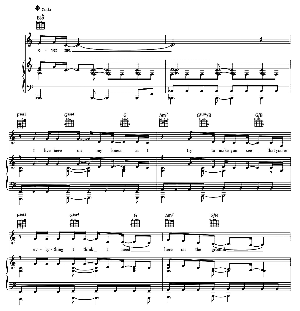Gravity sheet music 6
