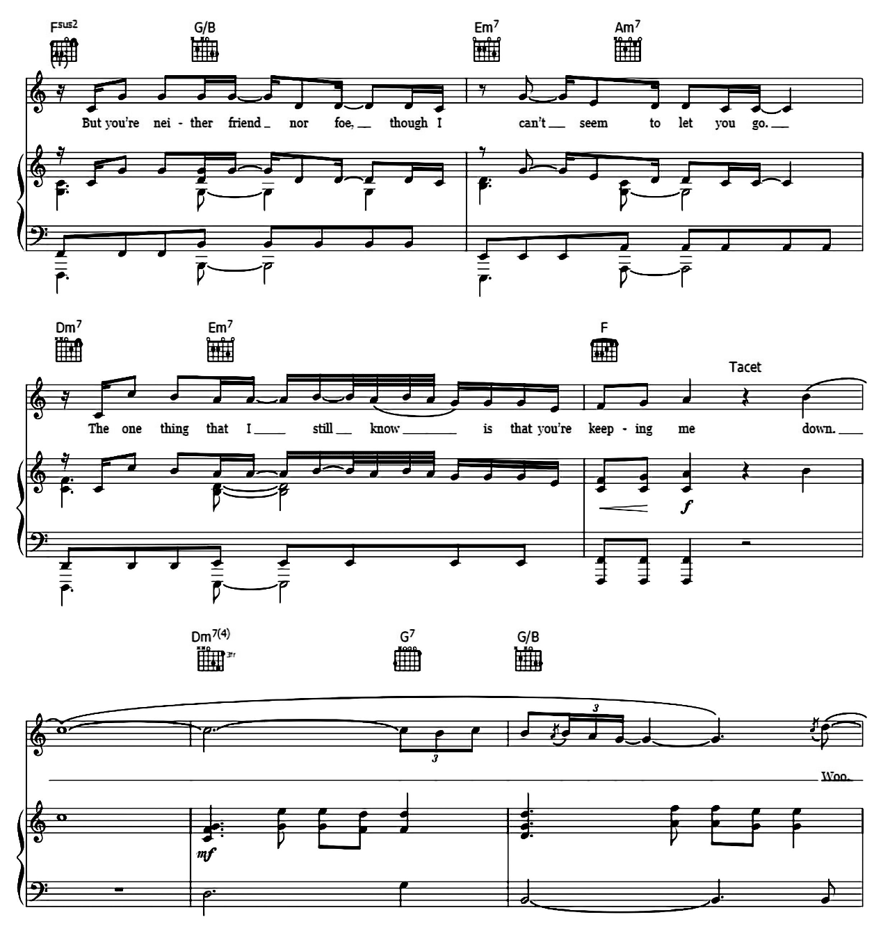 Gravity sheet music 7