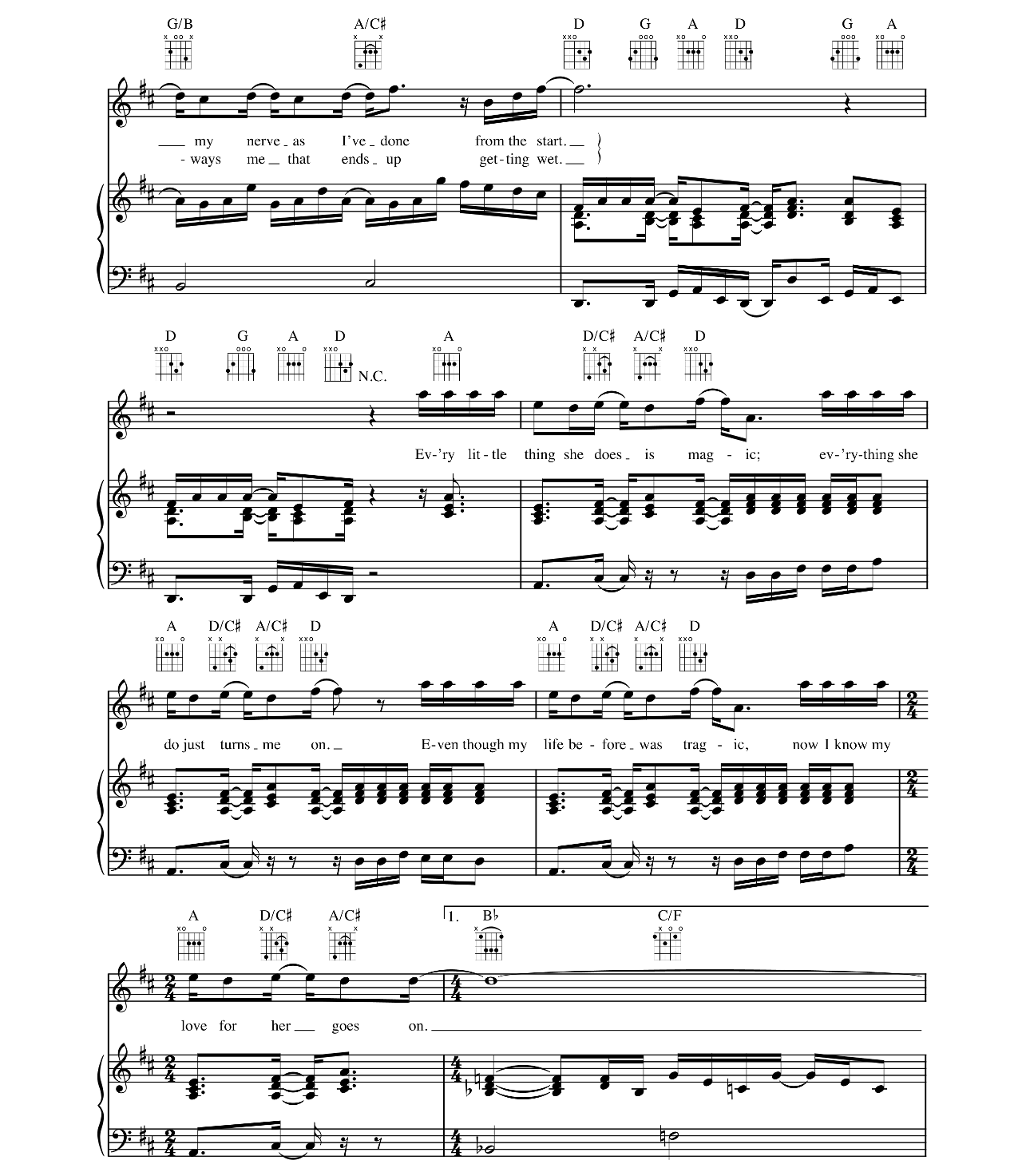 Every Little Thing She Does Is Magic sheet music 2