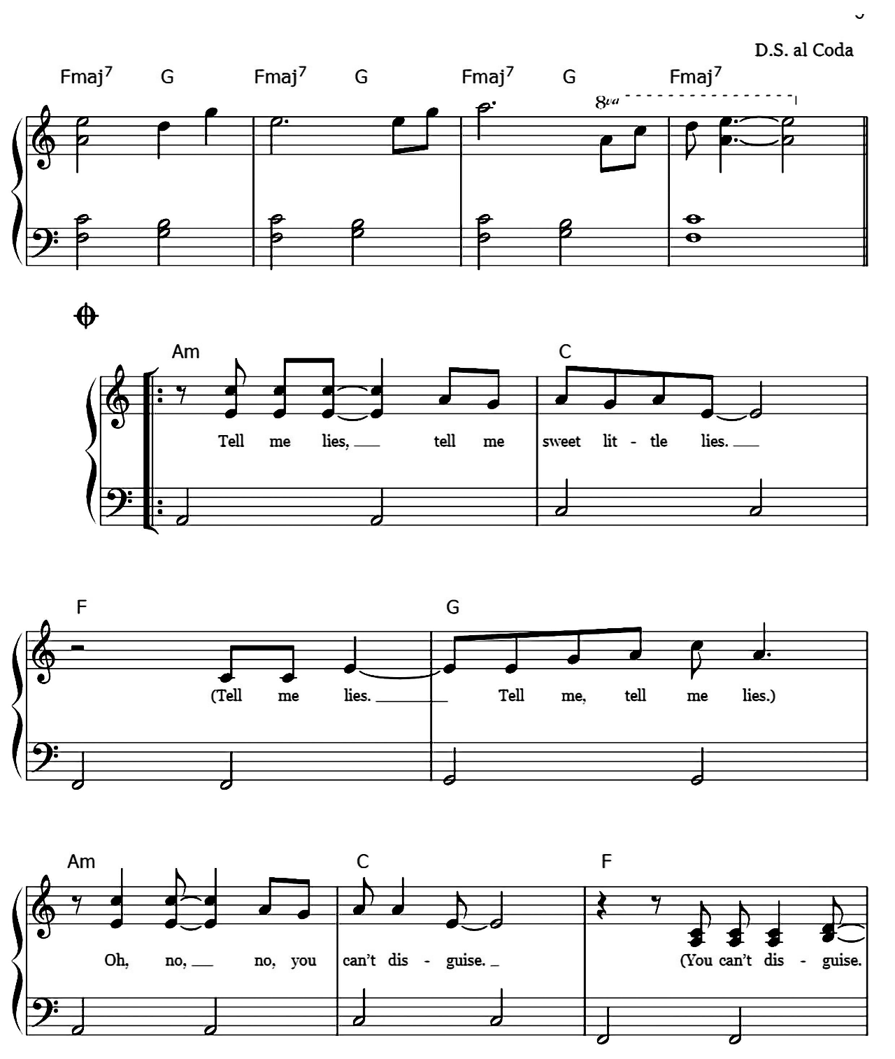 Little Lies sheet music 5