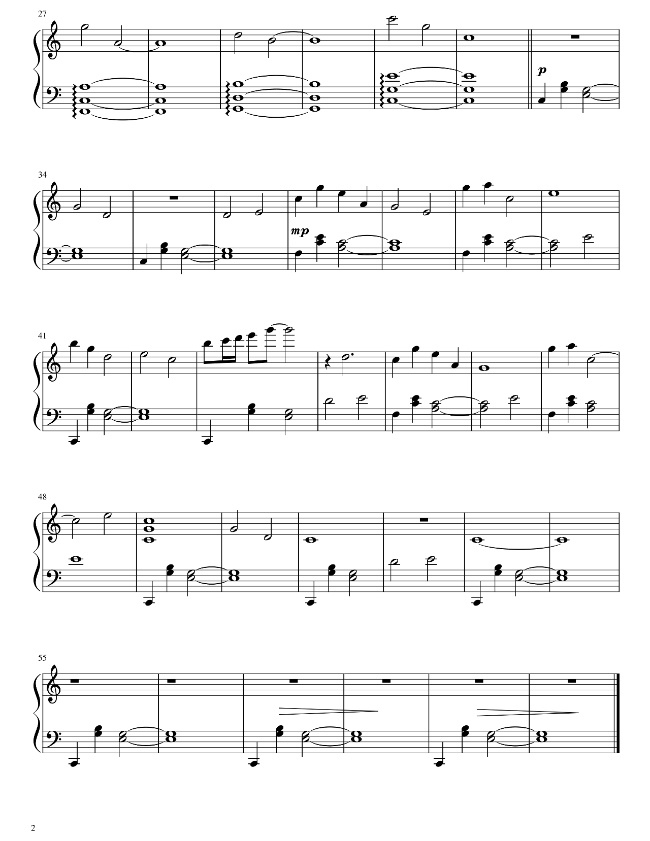 Minecraft sheet music 2