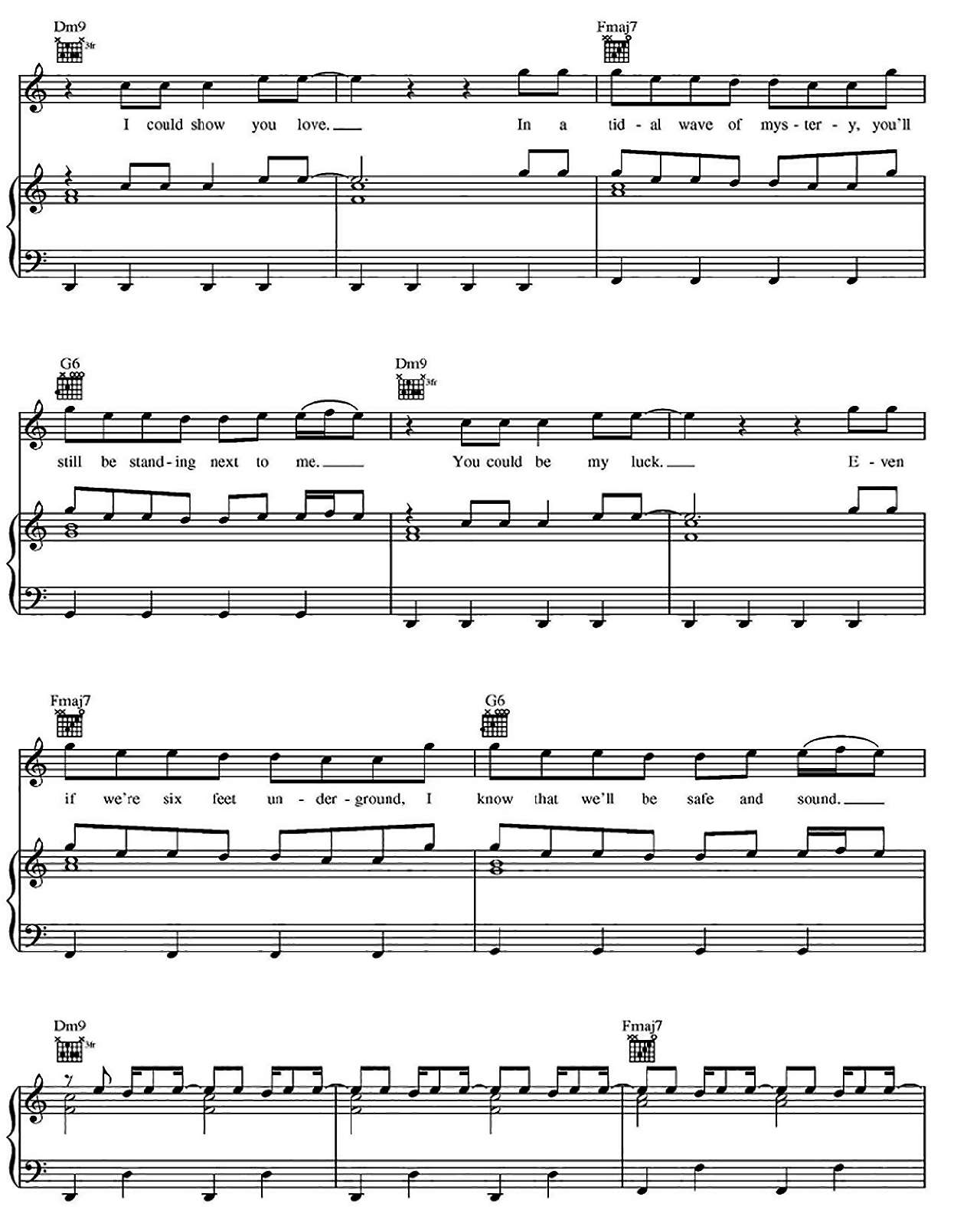 Safe And Sound sheet music 4