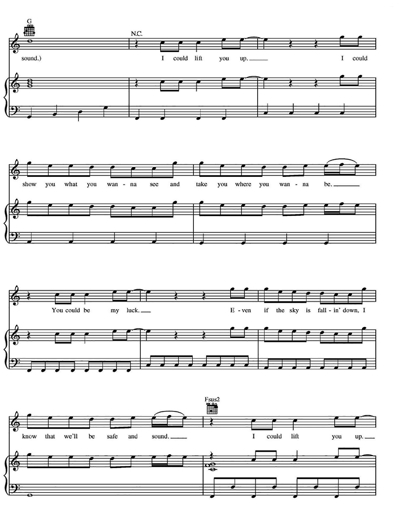 Safe And Sound sheet music 6