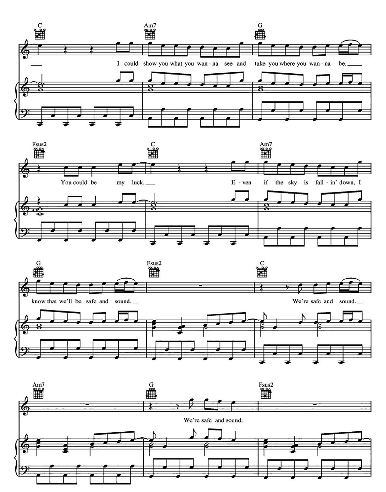 Safe And Sound sheet music 7