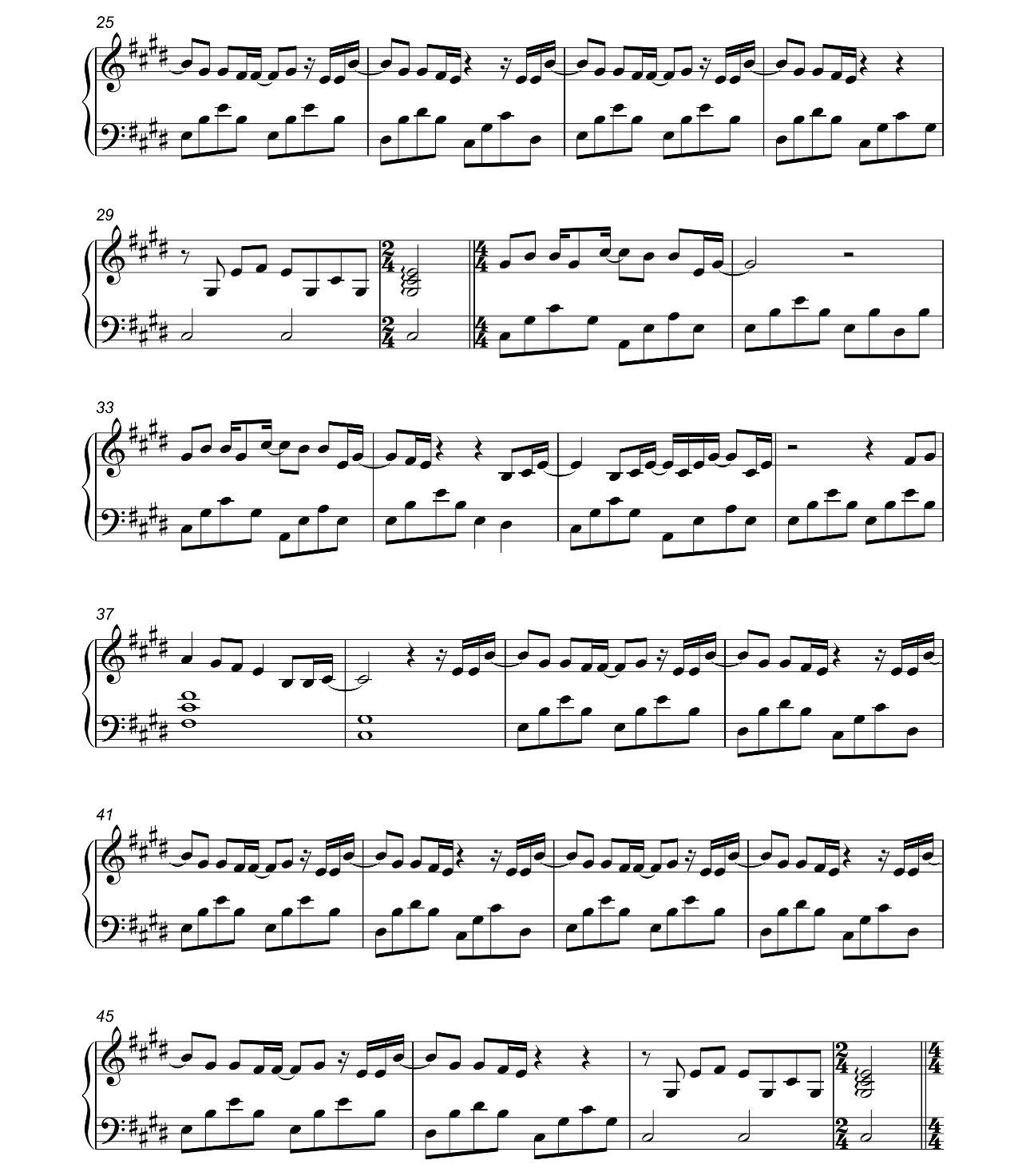 Skinny Love sheet music 2