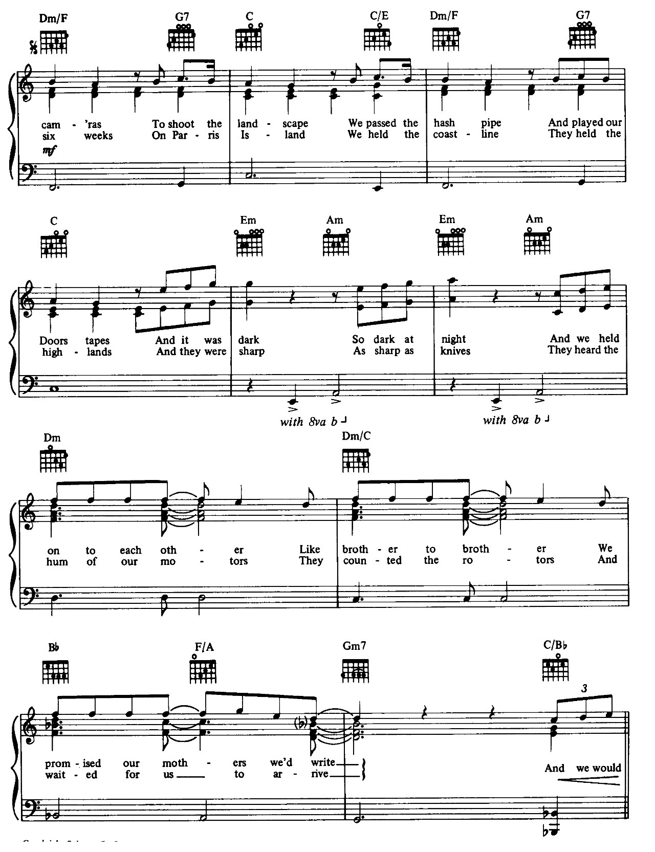 Goodnight Saigon sheet music 3