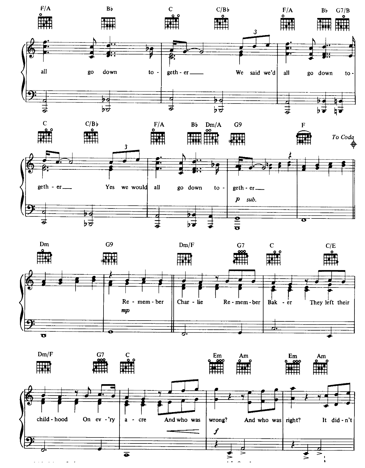 Goodnight Saigon sheet music 4