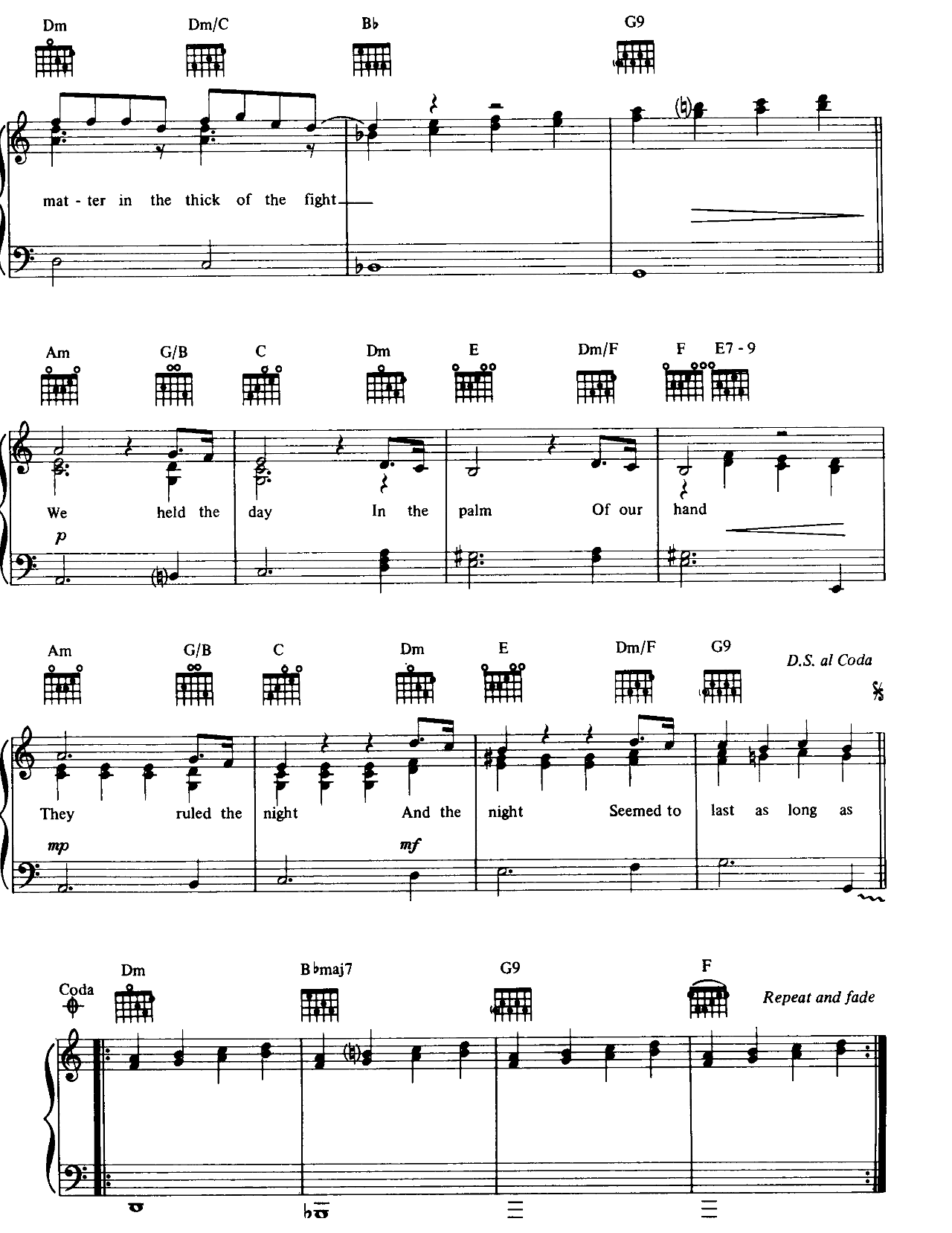 Goodnight Saigon sheet music 5