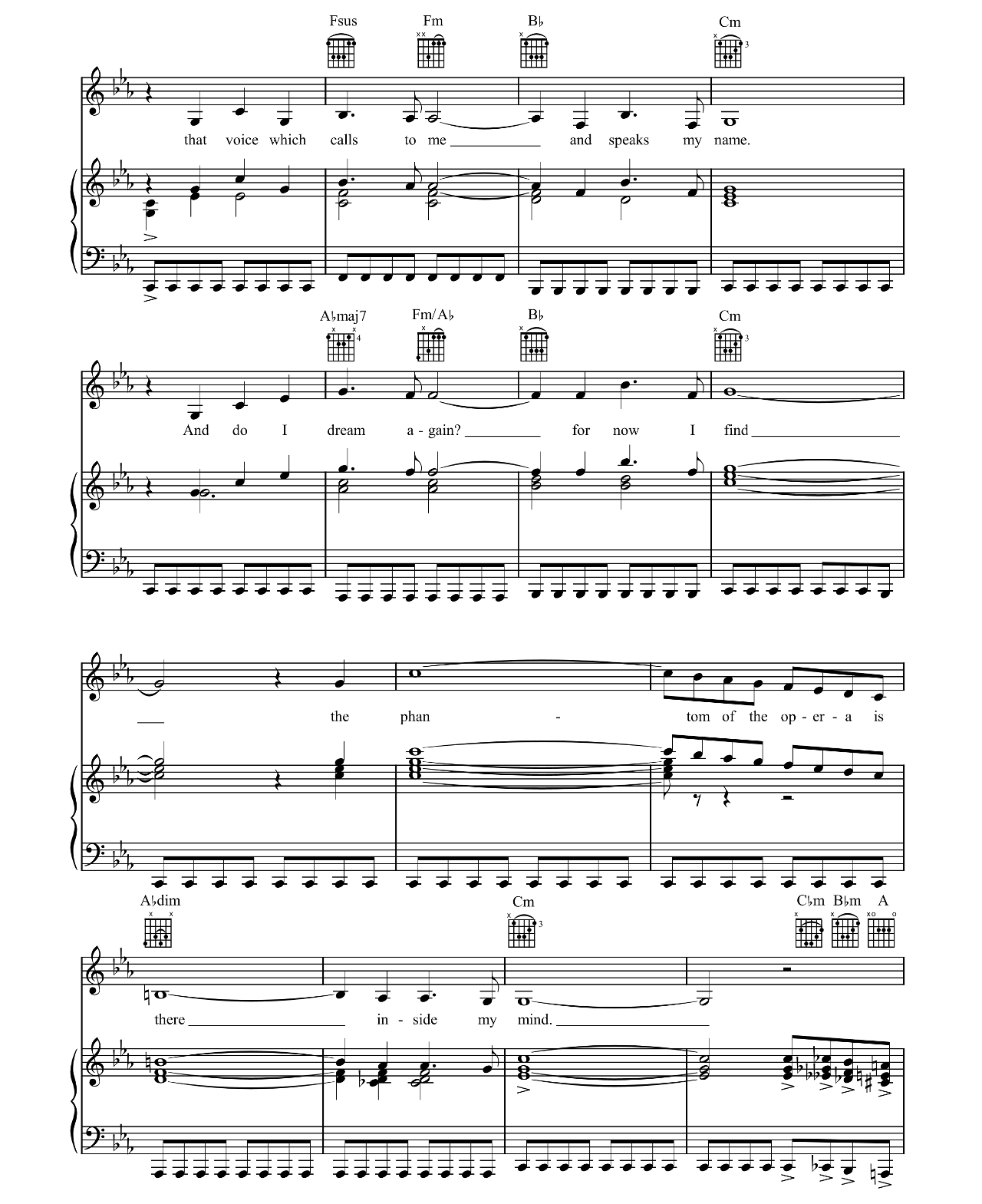 The Phantom Of The Opera sheet music 2