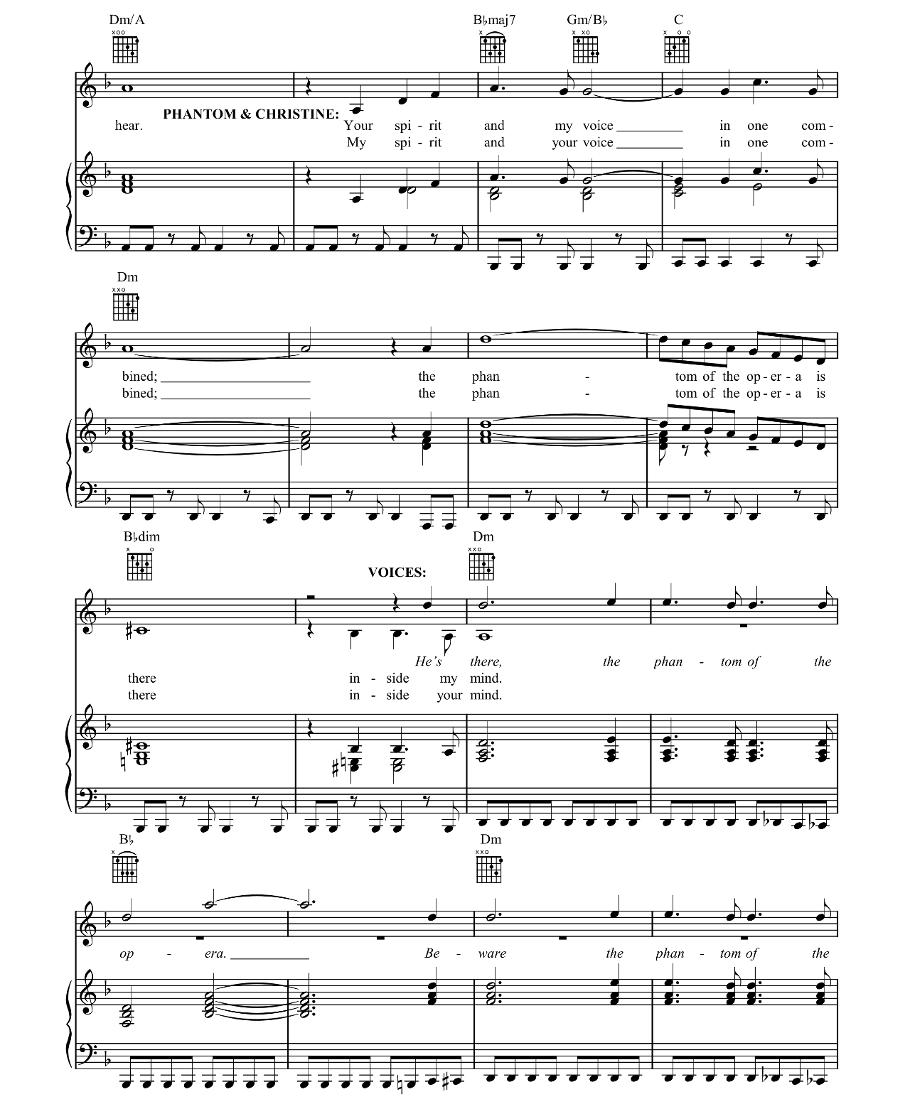 The Phantom Of The Opera sheet music 5