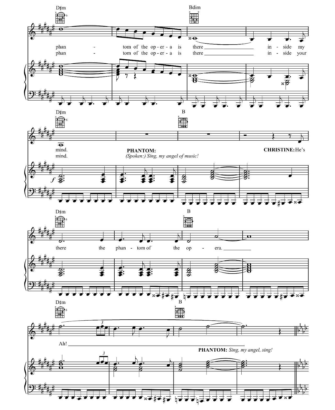 The Phantom Of The Opera sheet music 7