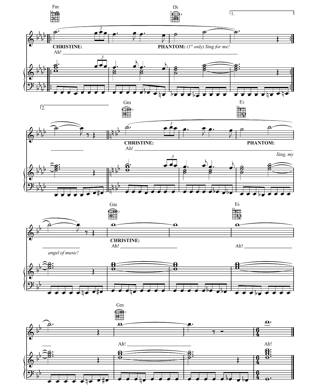 The Phantom Of The Opera sheet music 8