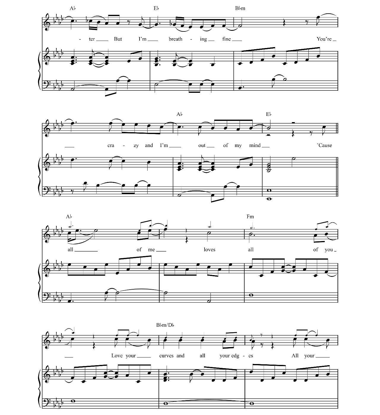 All Of Me sheet music 6