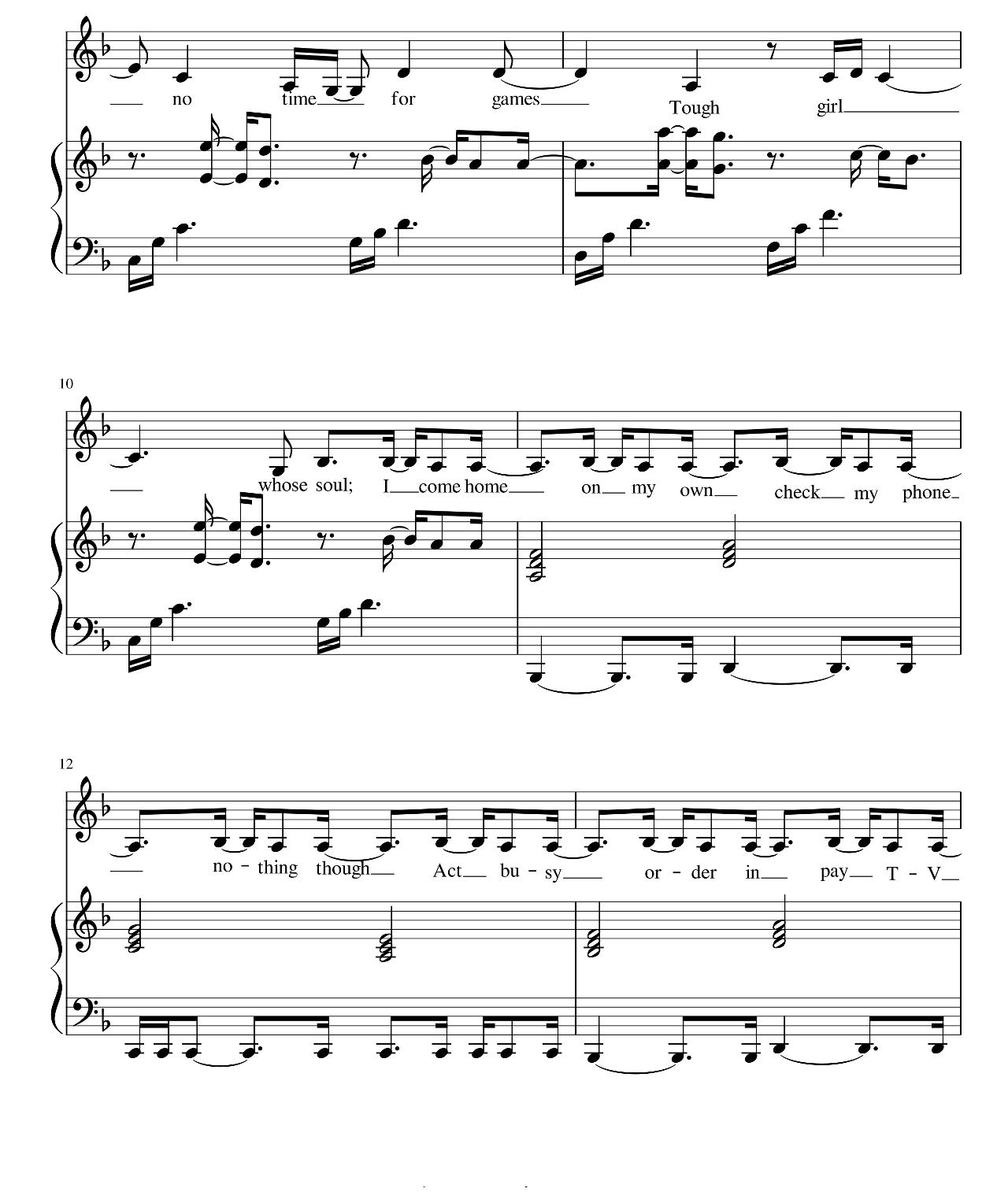 Big Girls Cry sheet music 2