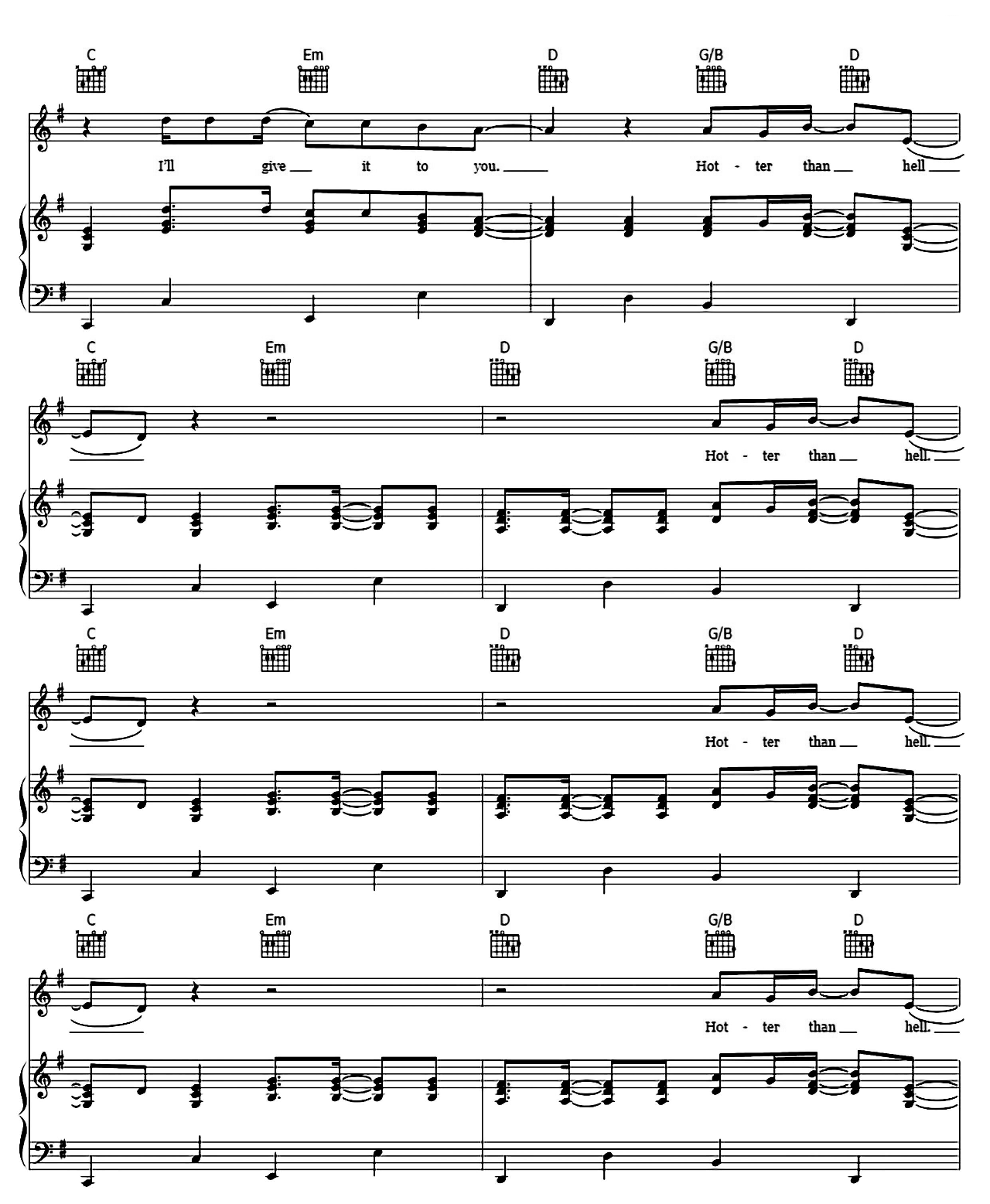 Hotter Than Hell sheet music 9