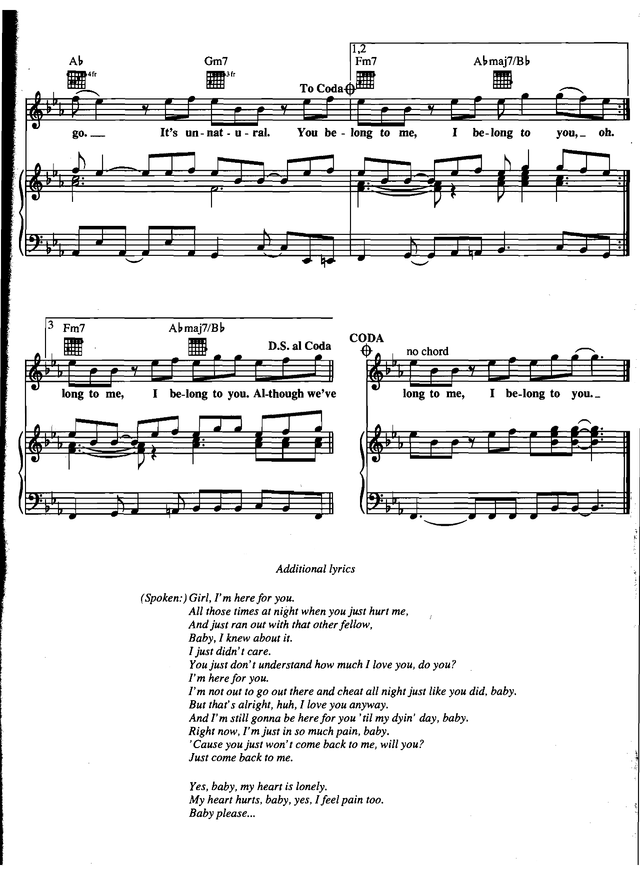End Of The Road sheet music 4