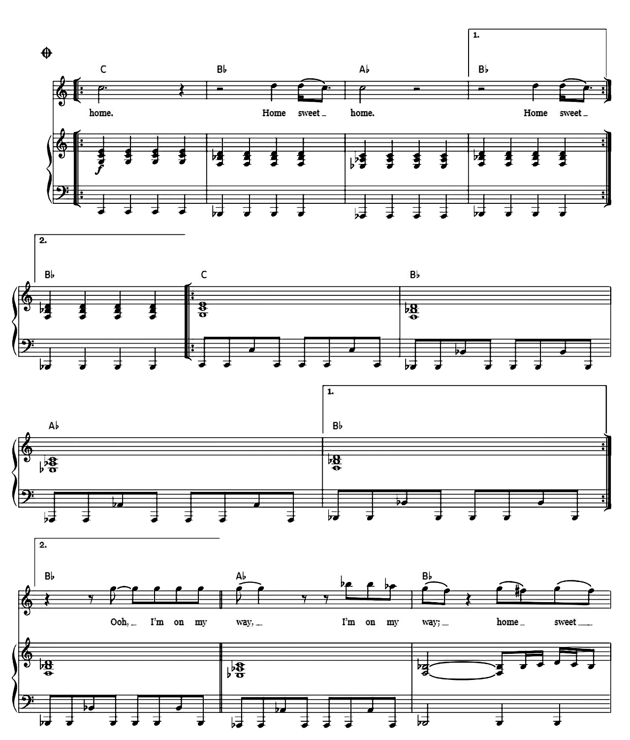 Home Sweet Home sheet music 4