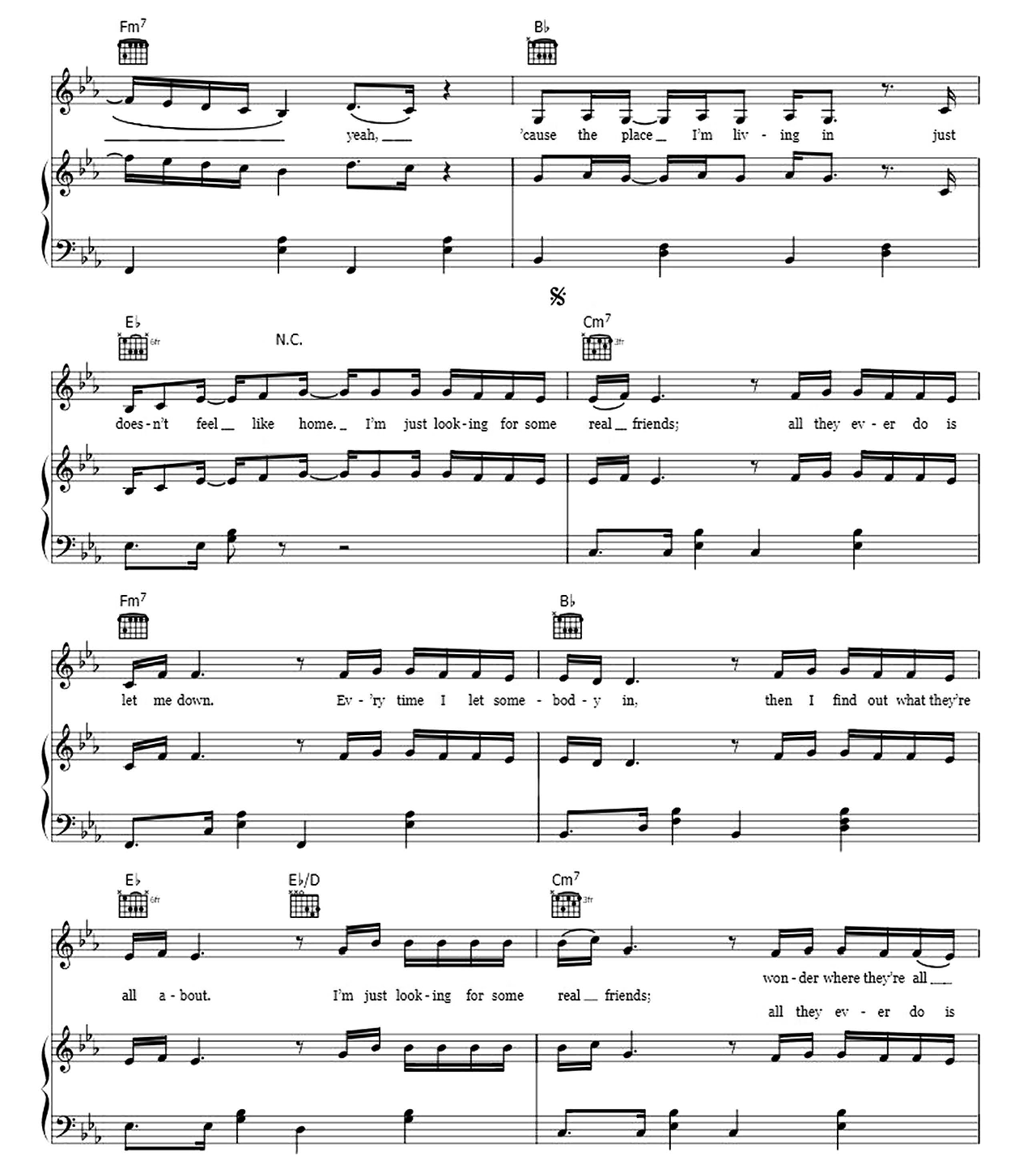 Real Friends sheet music 5