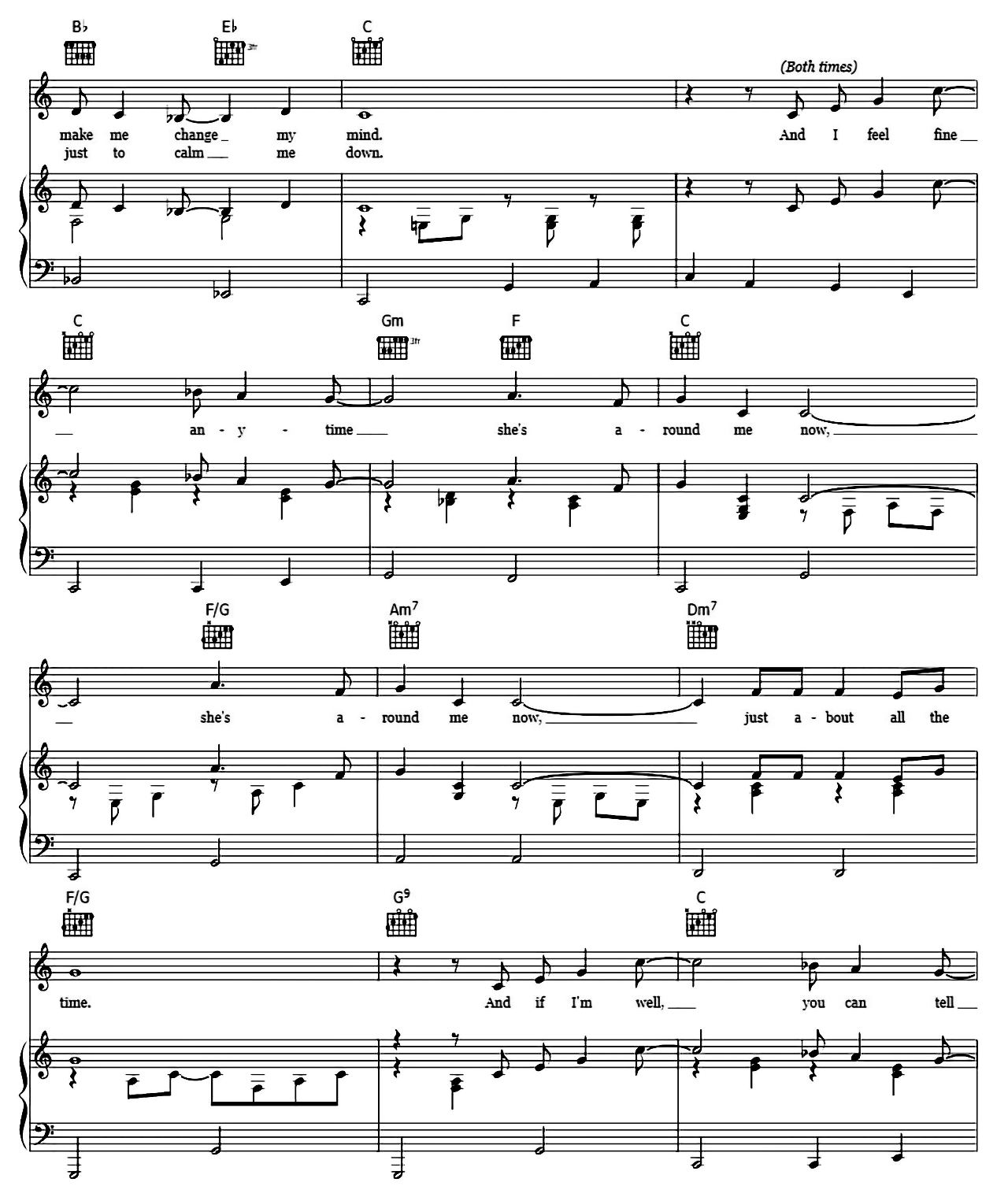 Something In The Way She Moves sheet music 3