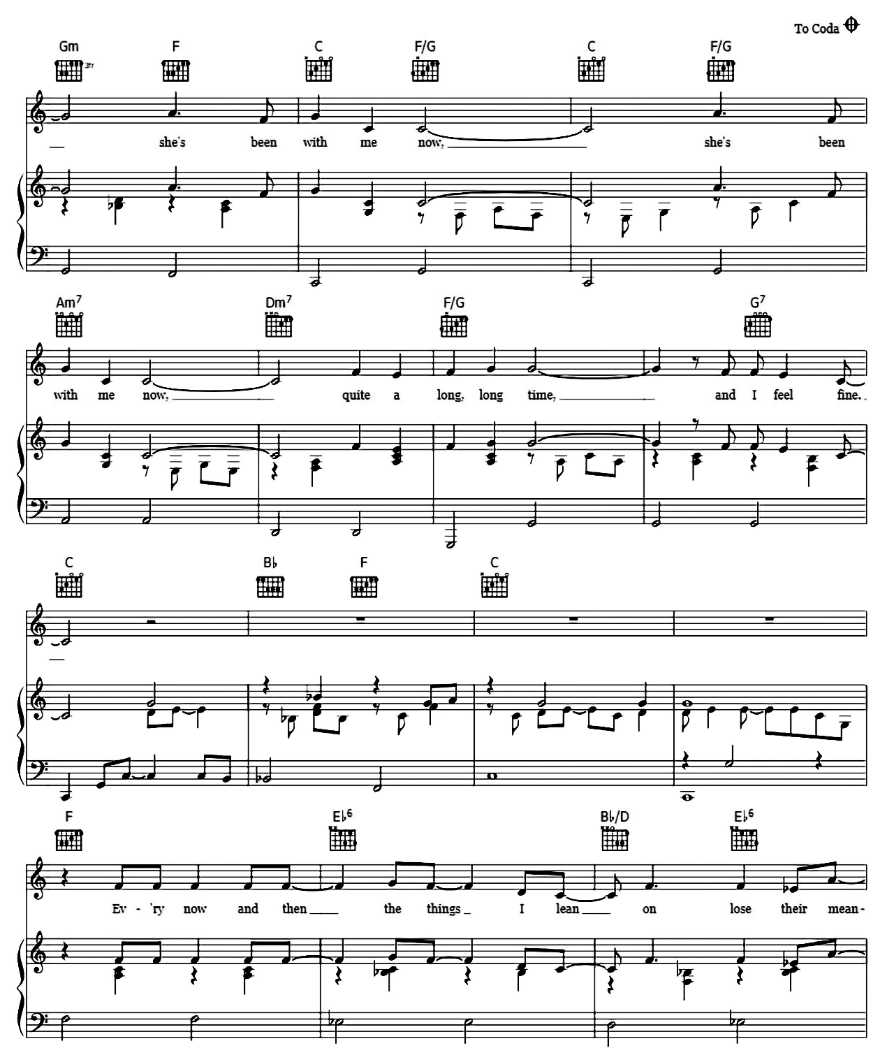 Something In The Way She Moves sheet music 4