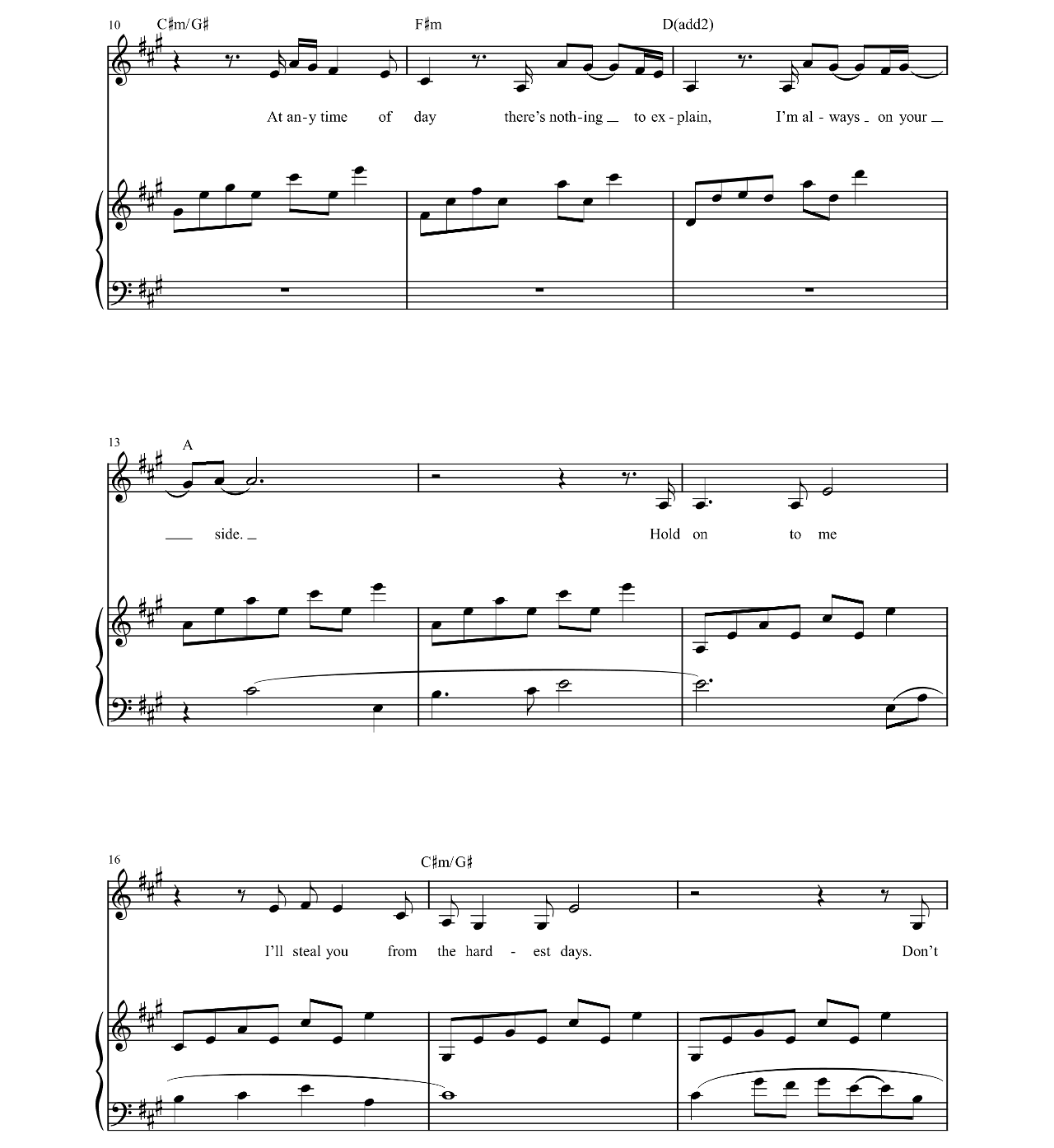 Always sheet music 2